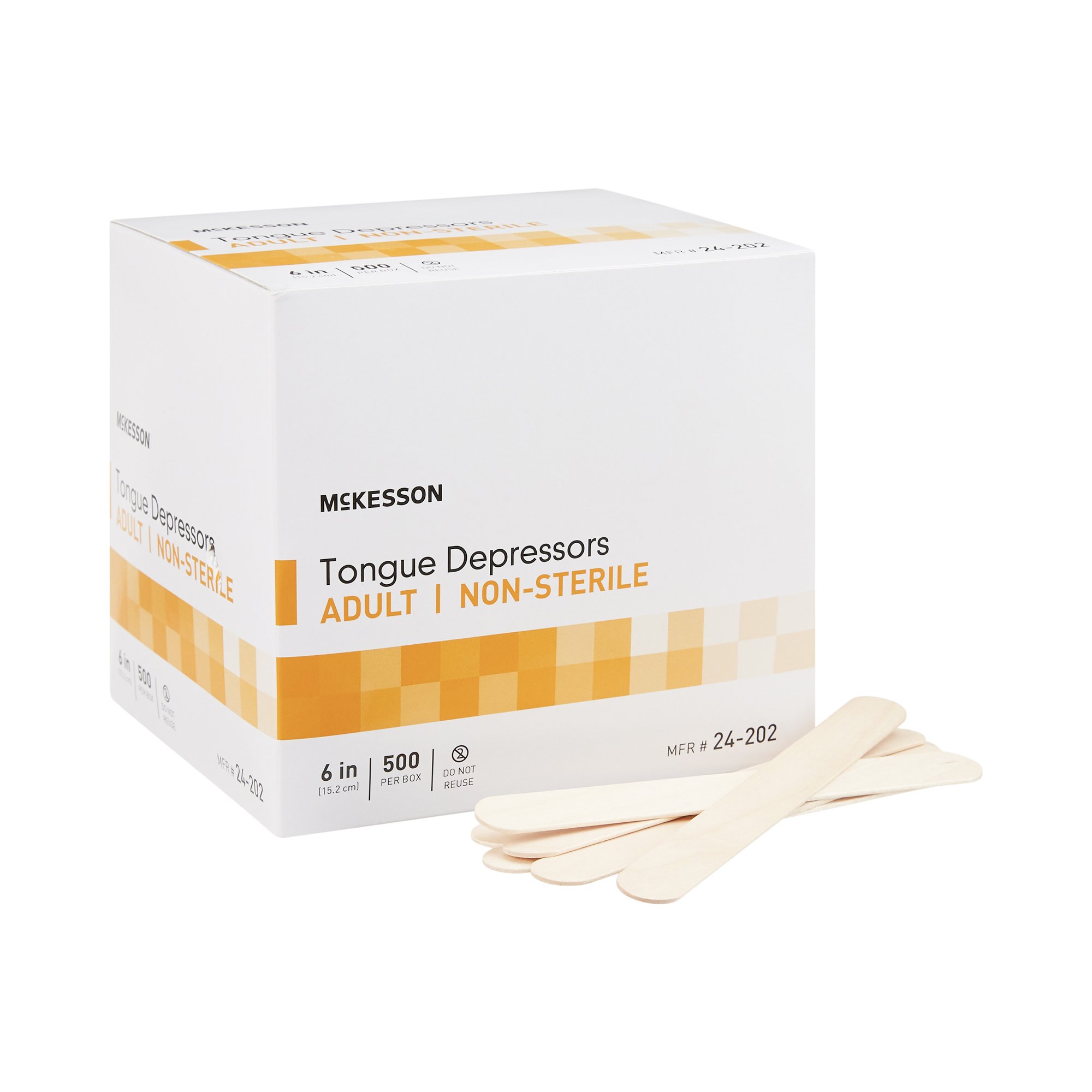 McKesson Brand - 24-202 McKesson Tongue Depressors for Adult Use