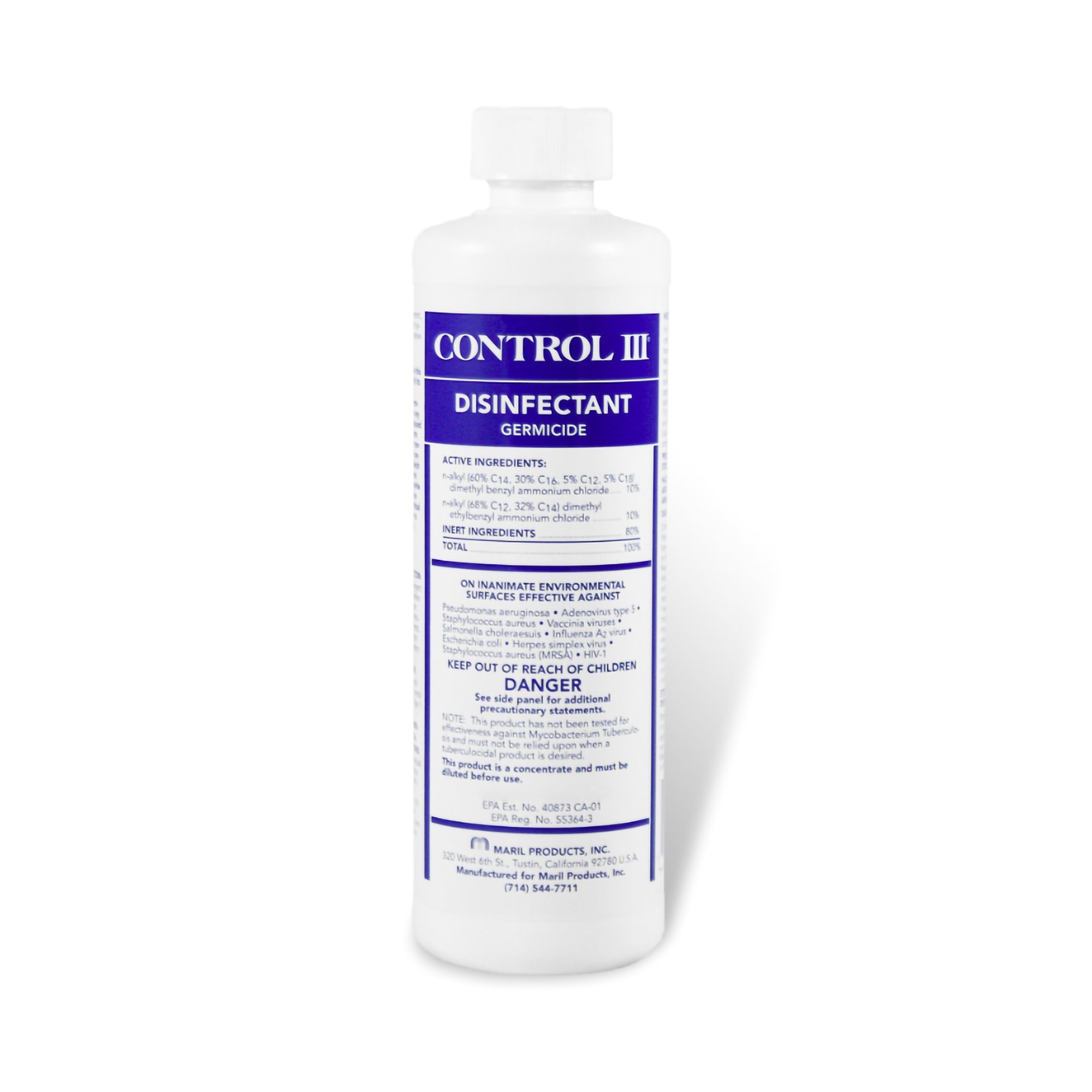 Maril Products - C3/DISP/12 Control III® Surface Disinfectant Germicide Cleaner