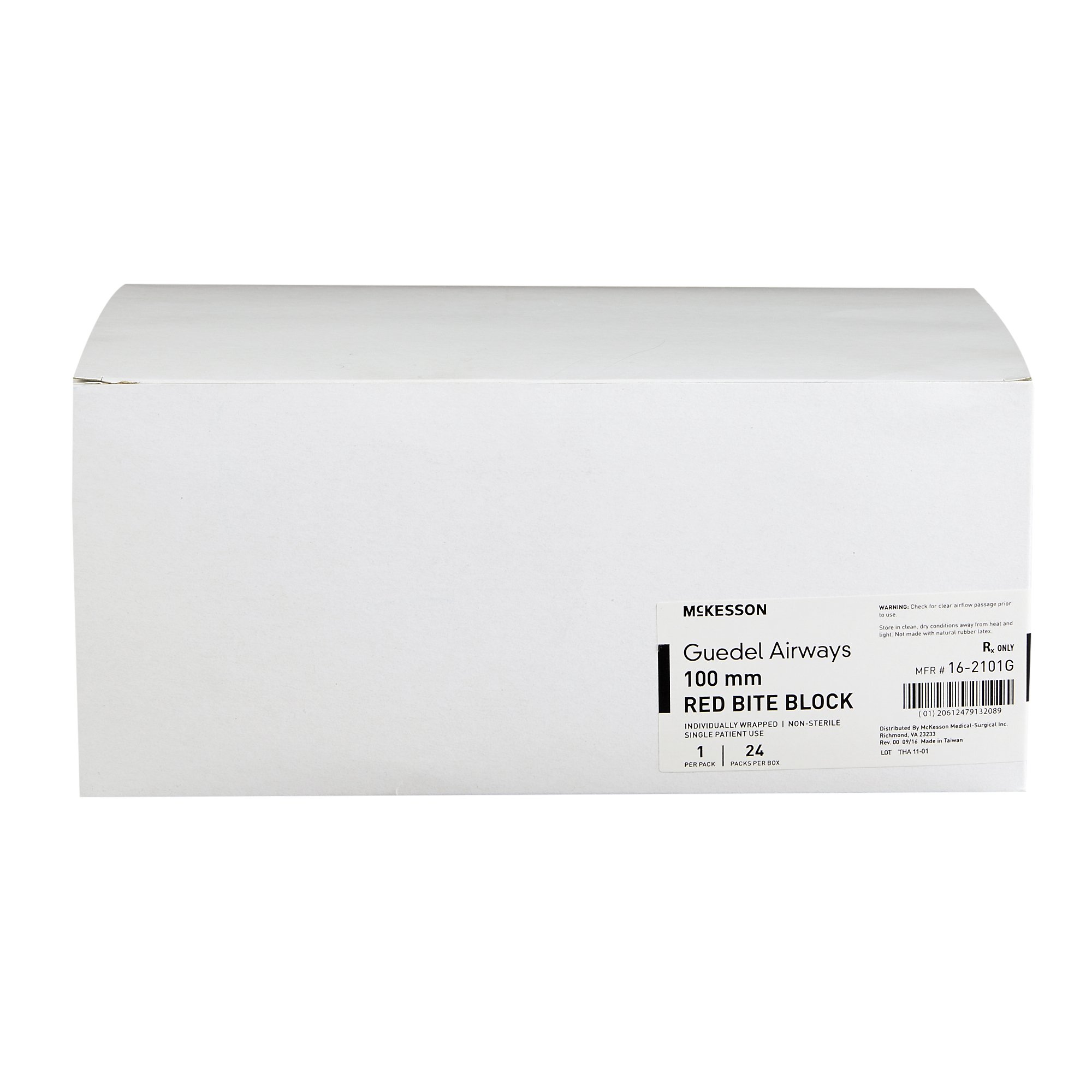 McKesson Brand 16-2101G - McKesson Guedel Oropharyngeal Airway, Size 5, 100 mm Length, ISO 10 - 1/Pack, 24/Box