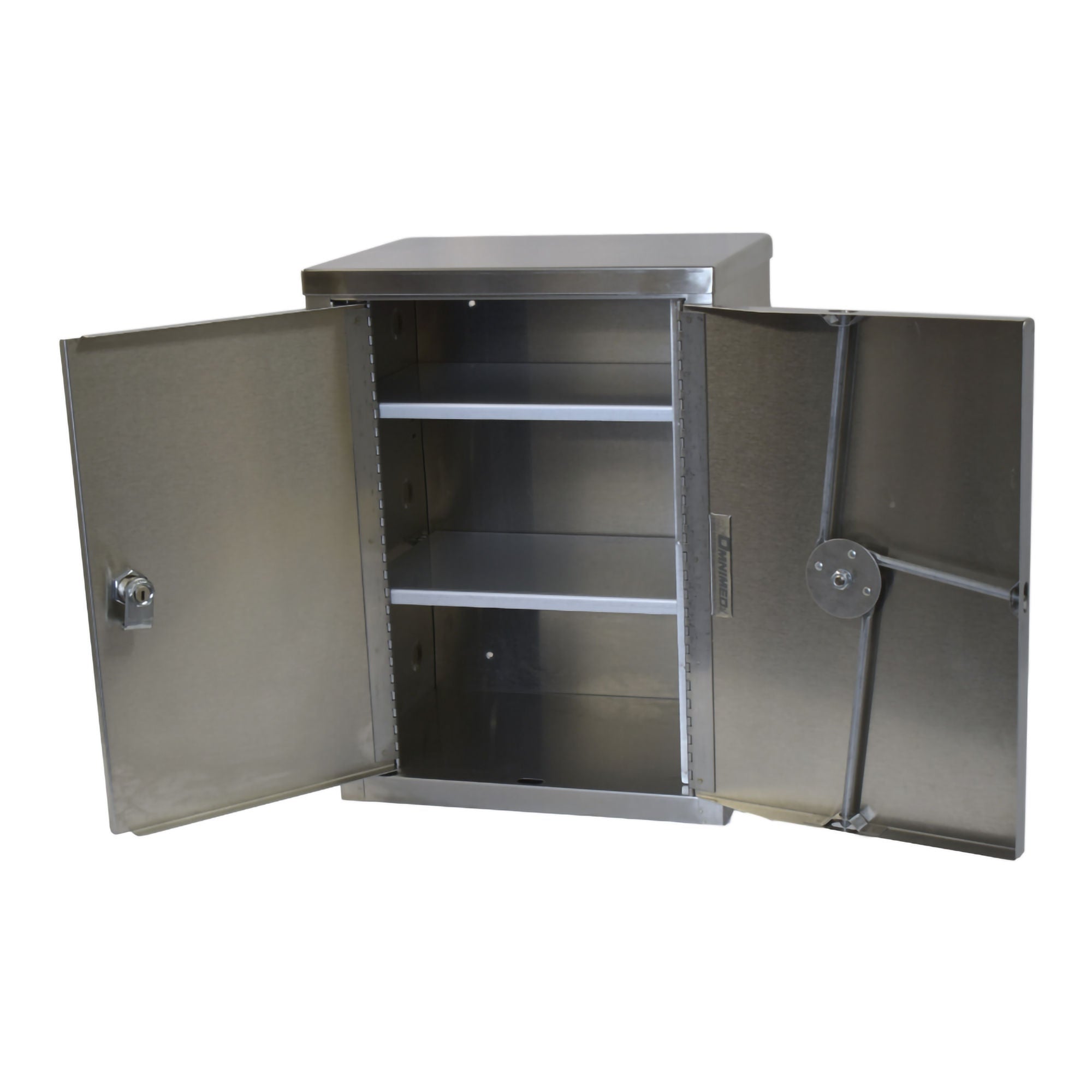 Omnimed - 181680 Narcotic Cabinet Beam® Wall Mount Stainless Steel Without Drawers 4 Shelves Keyless Combination Lock