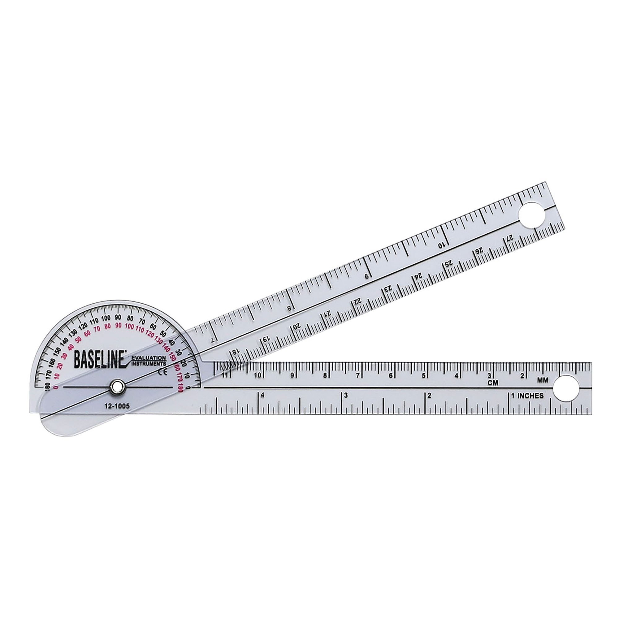 Fabrication Enterprises - 12-1005 Baseline® 180° Head Plastic Goniometer