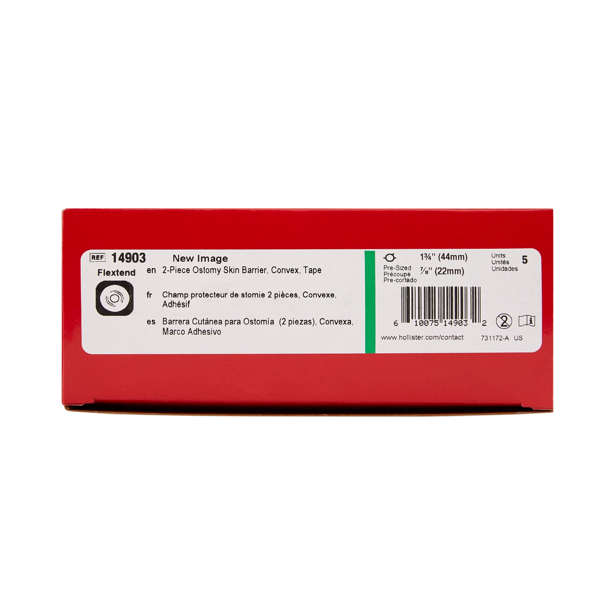 Hollister - 14903 FlexTend™ Colostomy Barrier With 7/8 Inch Stoma Opening