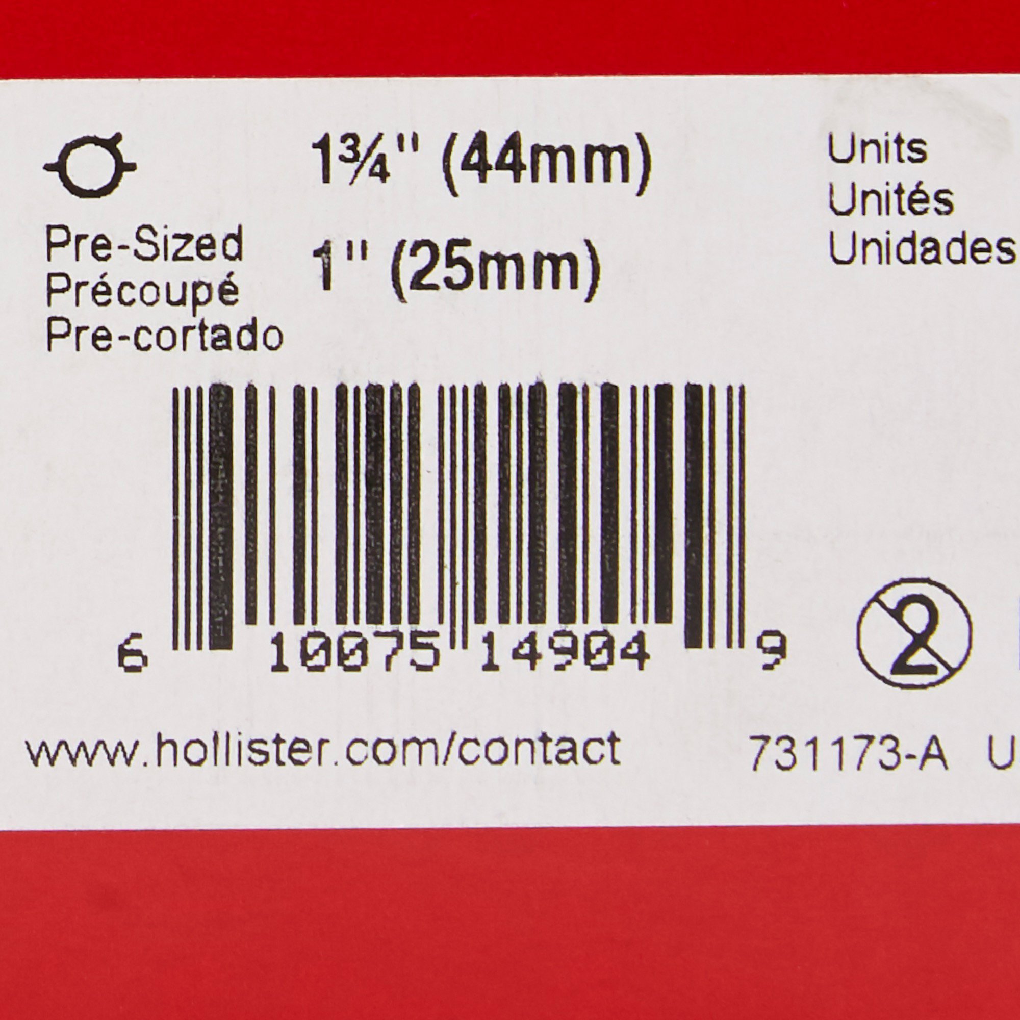 Hollister 14904 - New Image Convex FlexTend™ Colostomy Skin Barrier With 1-Inch Stoma Opening - 5/Box