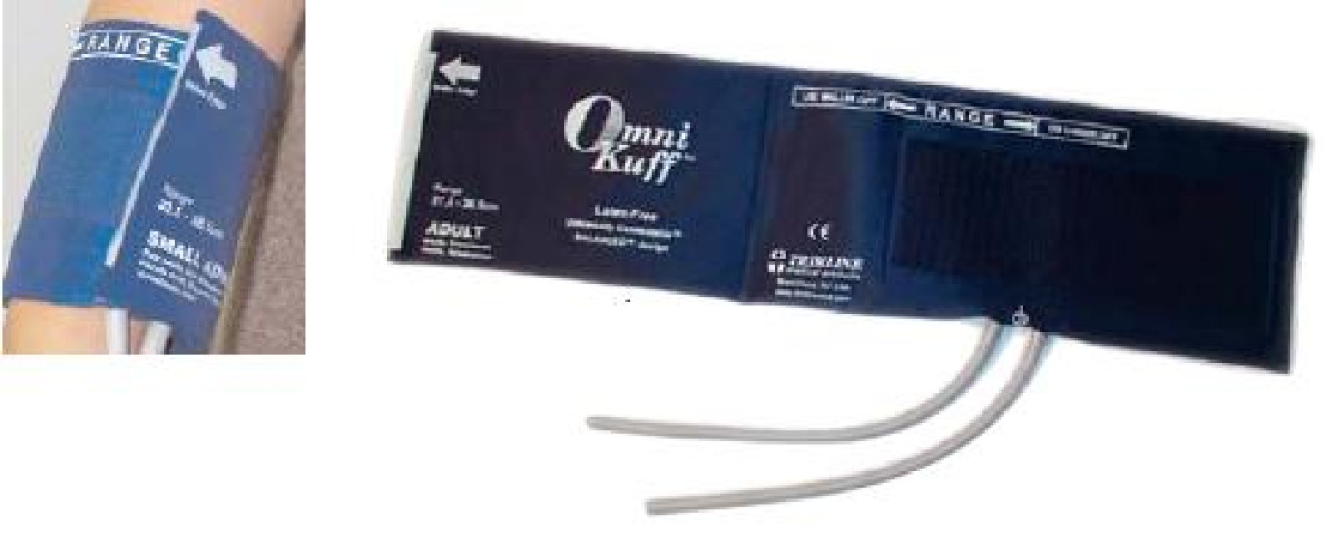 Welch Allyn - 3302 Reusable Blood Pressure Cuff and Bulb Omni-Kuff® Arm Nylon Cuff Large Adult Cuff