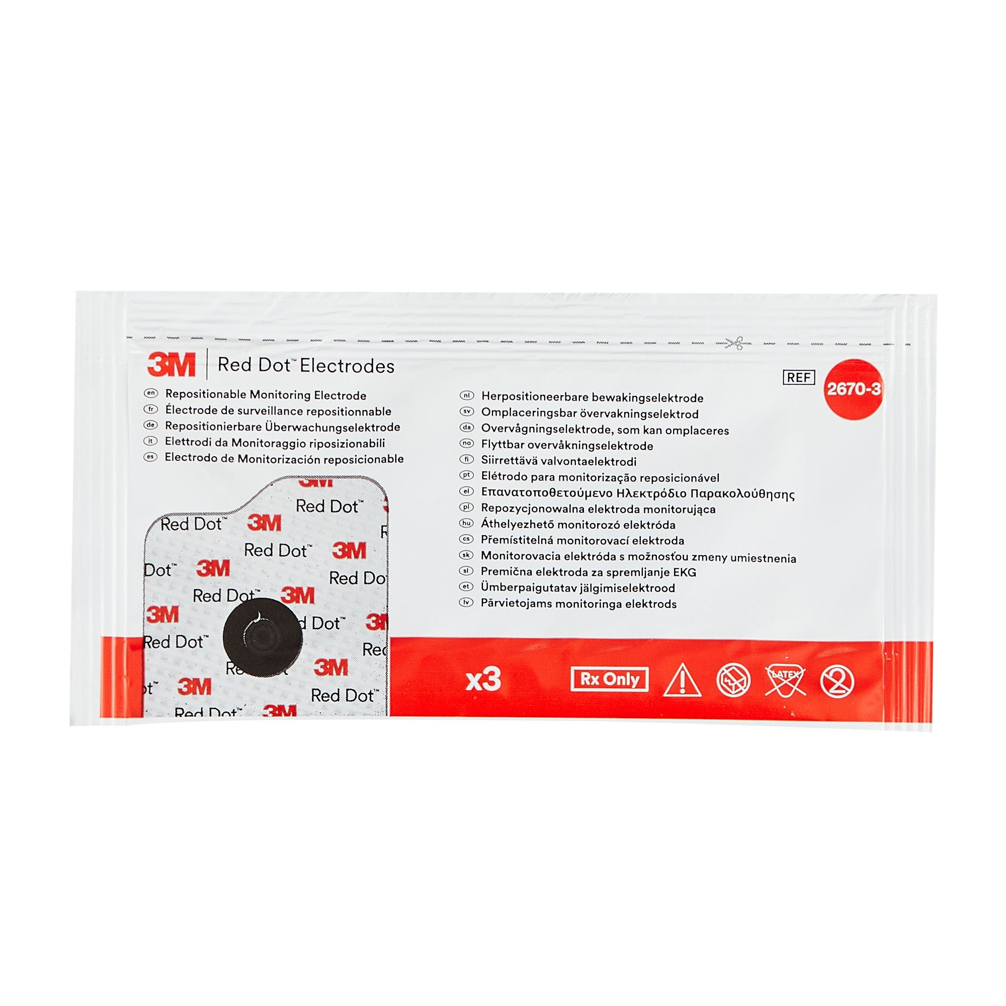 Solventum Corporation - 2670-3 3M™ Red Dot™ EKG Snap Electrode