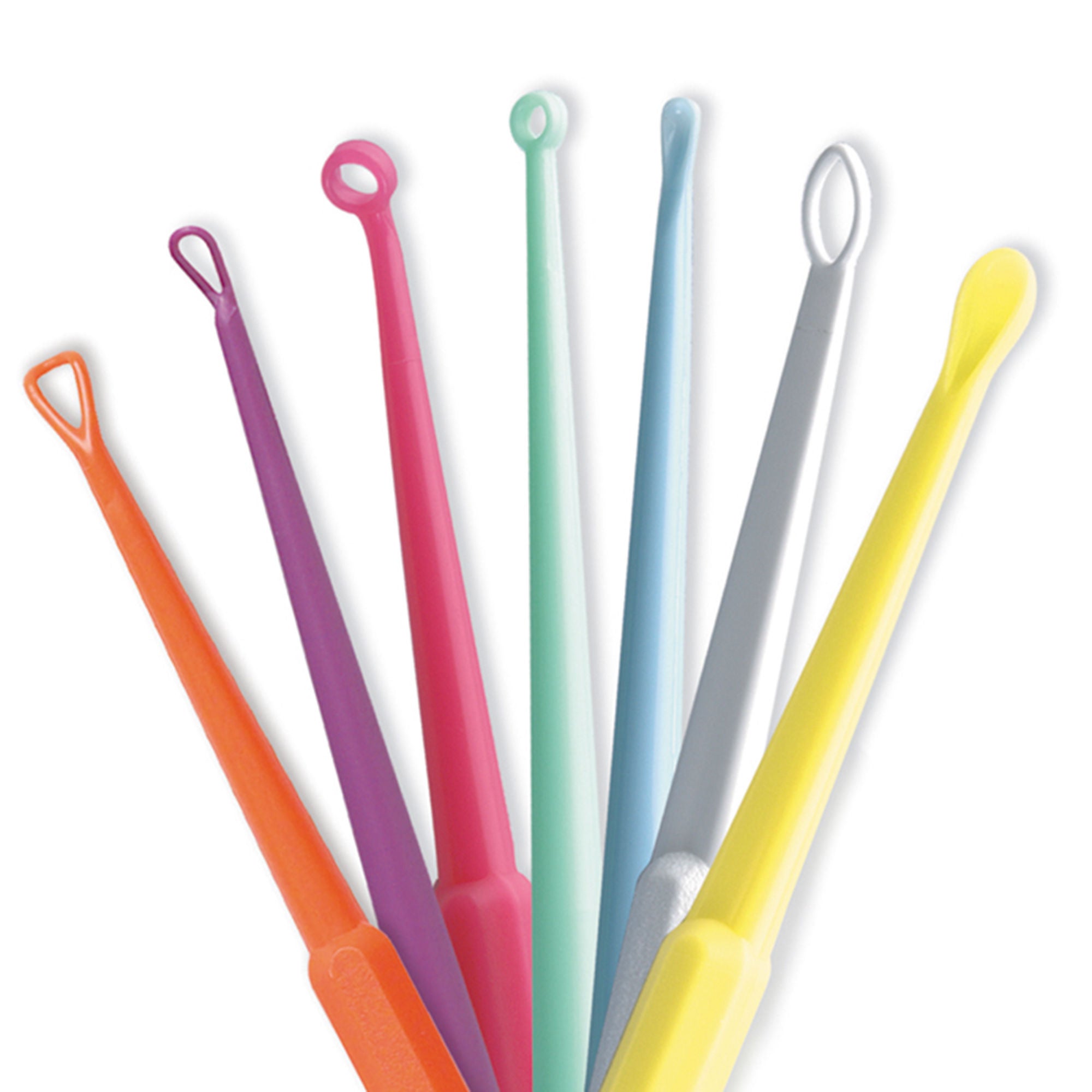 Bionix - 5777 Ear Curette Pack Safe Ear Curettes™ 6 Inch Length Round Handle Assorted Tip Styles