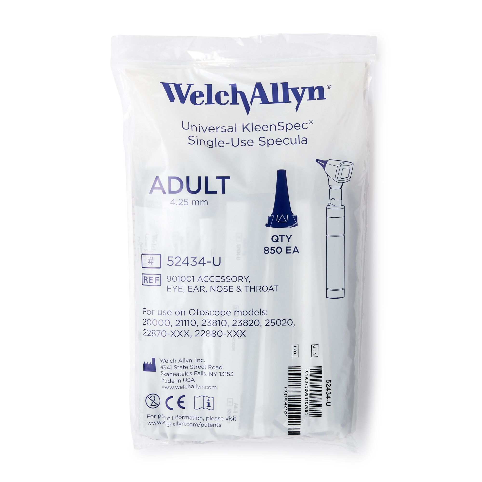Welch Allyn - 52434-U Welch Allyn® 524 Series KleenSpec® Ear Speculum Tip