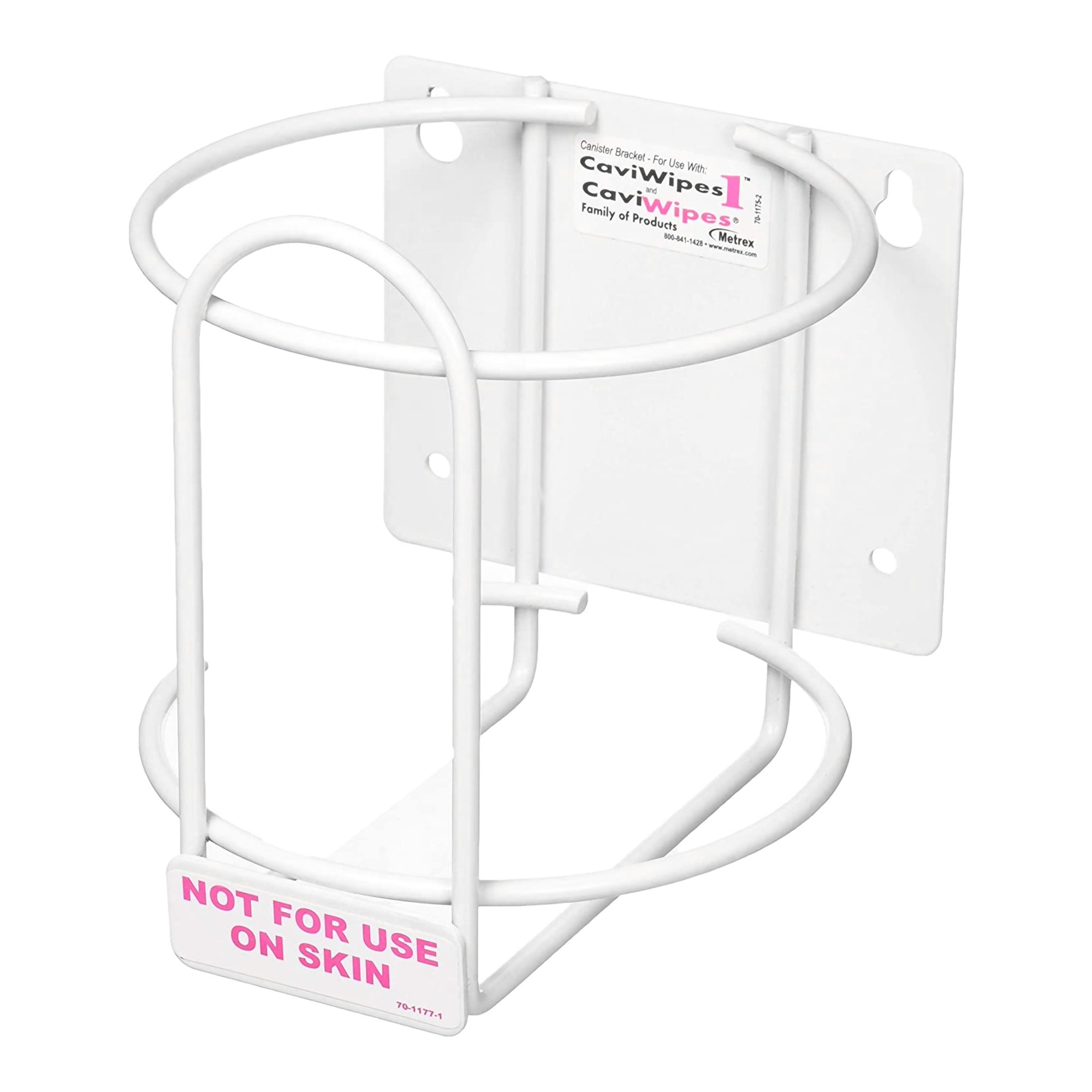 Metrex Research 13-1175 - CaviWipes™ Wall Bracket, 5.5 x 5.5 x 6 Inch - 1/Each, 12/Case