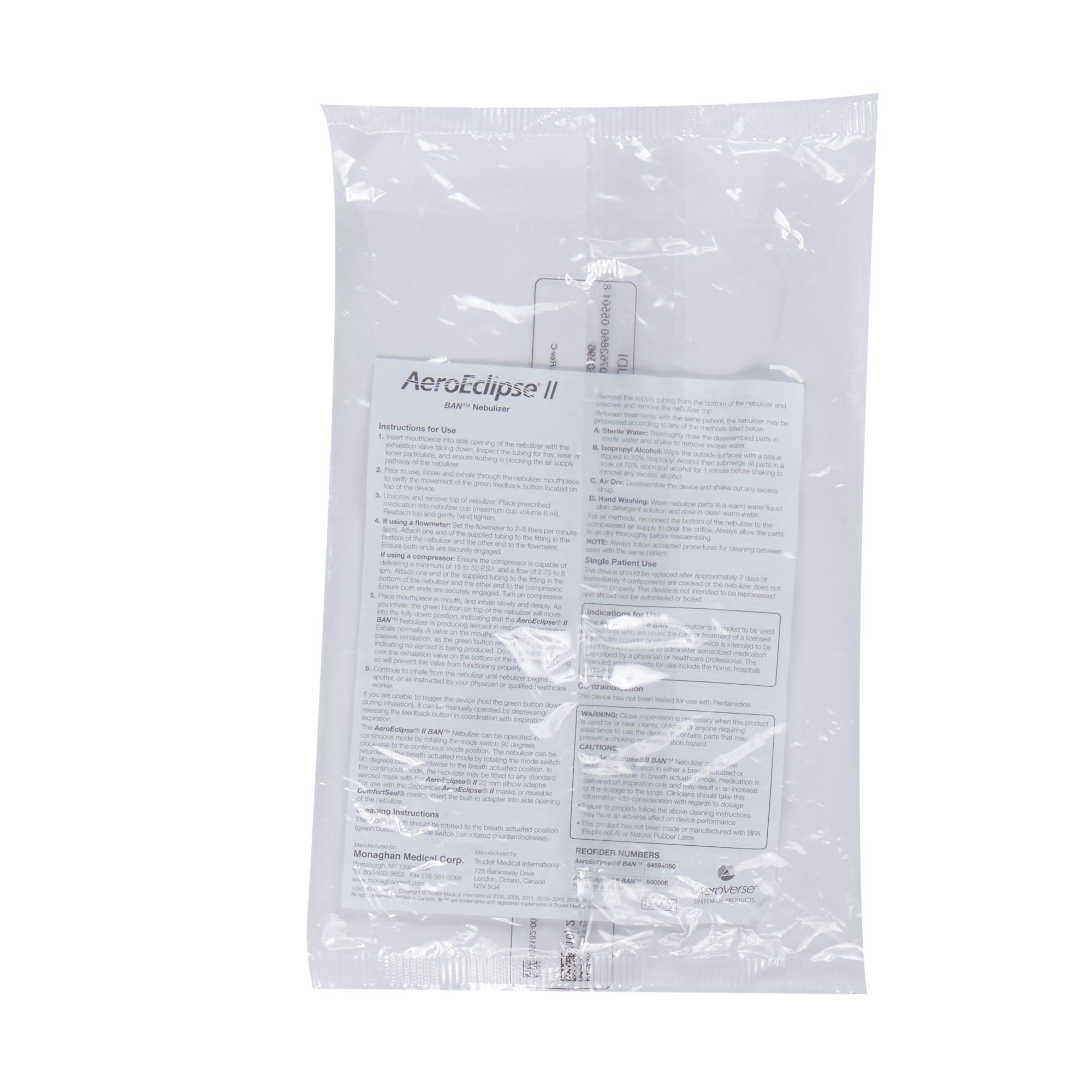 Monaghan Medical 64594050 - AeroEclipse® II Breath Actuated Nebulizer - 1/Each, 50/Case
