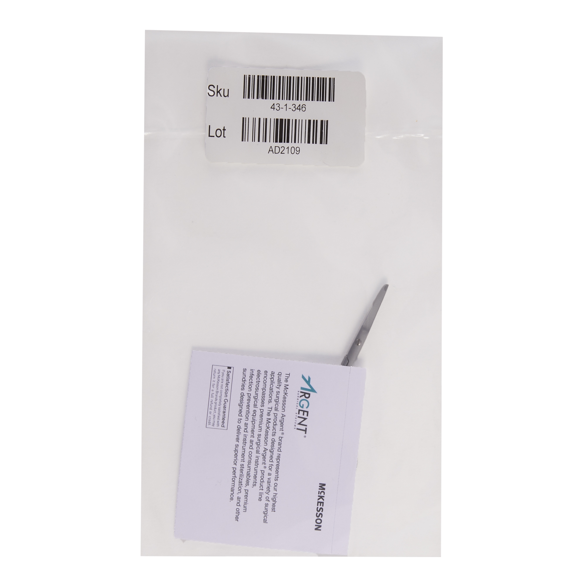 McKesson Brand 43-1-346 - McKesson Argent™ Spencer Suture Scissors - 1/Each