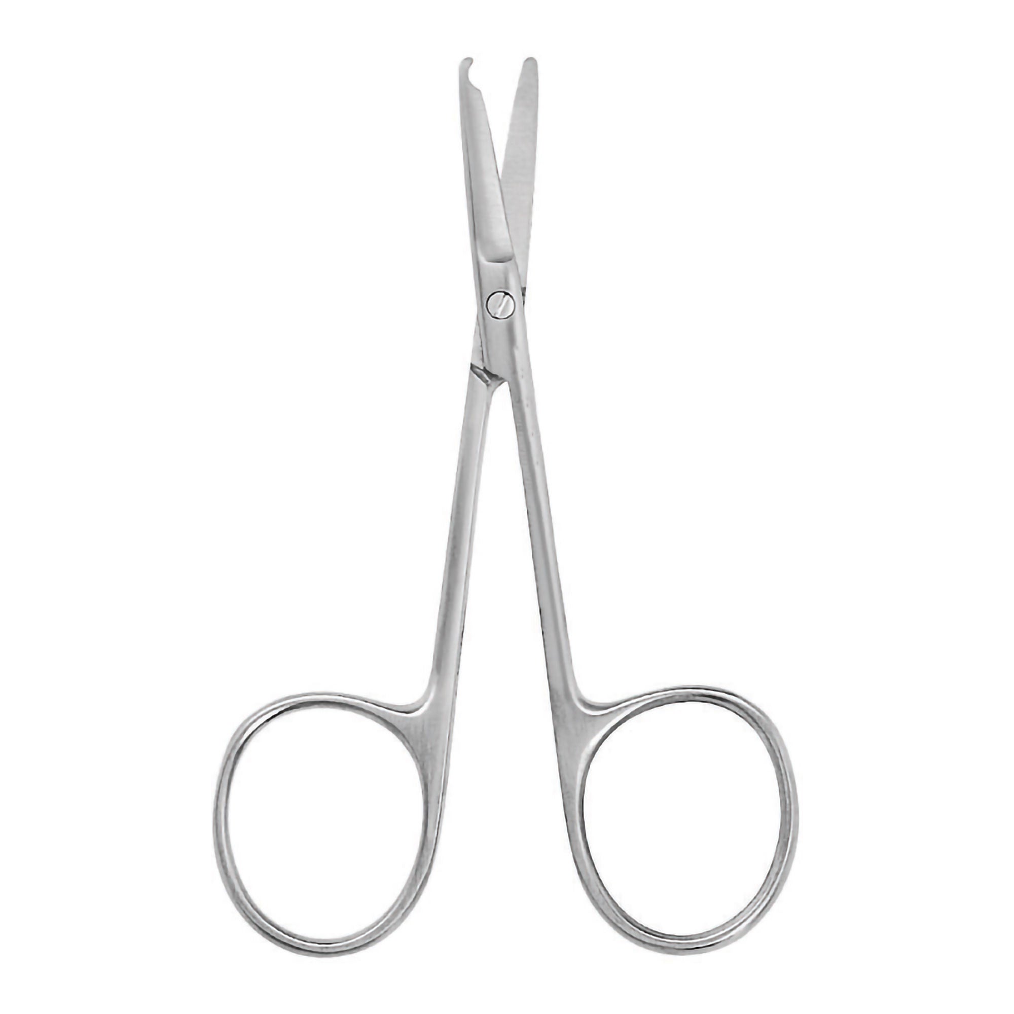 McKesson Brand - 43-1-352 Stitch Scissors McKesson Argent™ Littauer Jr 4-1/2 Inch Length OR / Surgical Grade Stainless Steel NonSterile Finger Ring Handle Straight Blunt Tip / Blunt Tip