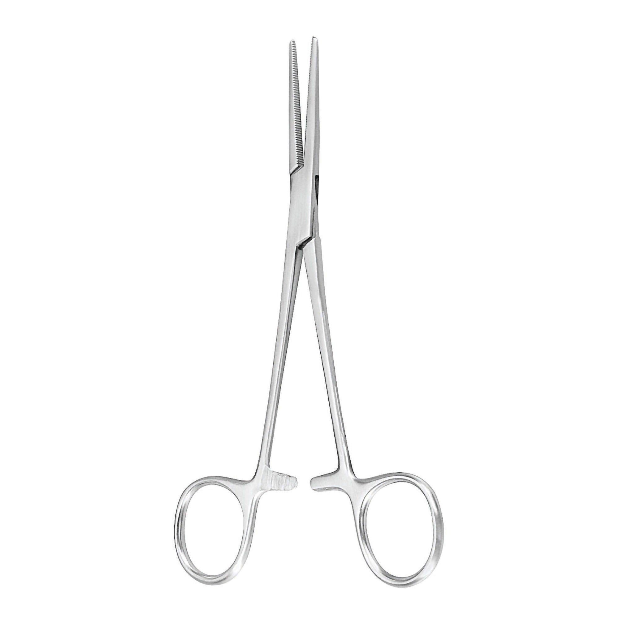 McKesson Brand - 43-1-447 Hemostatic Forceps McKesson Argent™ Crile 5-1/2 Inch Length OR / Surgical Grade German Stainless Steel NonSterile Locking Finger Ring Handle Straight Serrated Tips