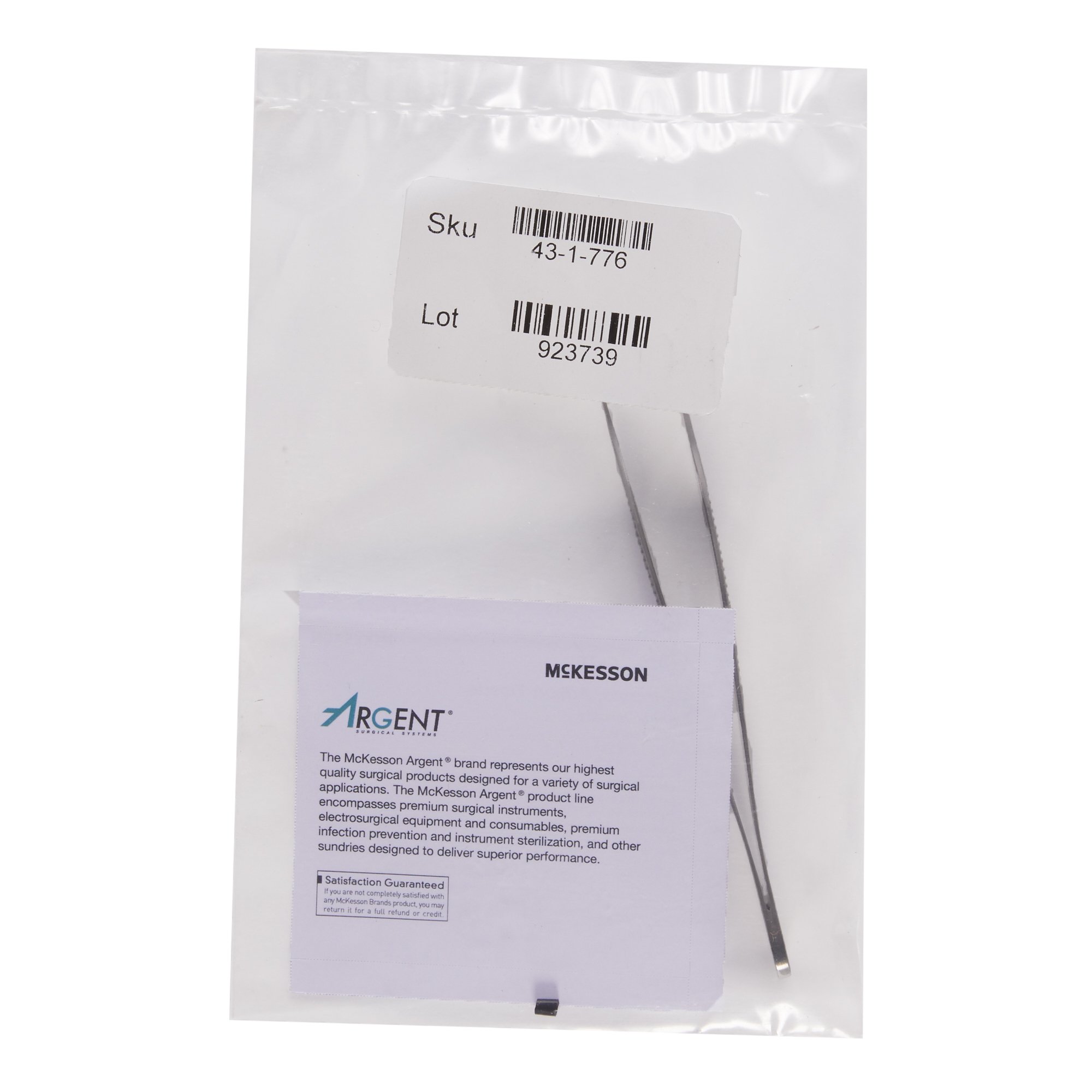 McKesson Brand 43-1-776 - McKesson Argent™ Tissue Forceps - 1/Each
