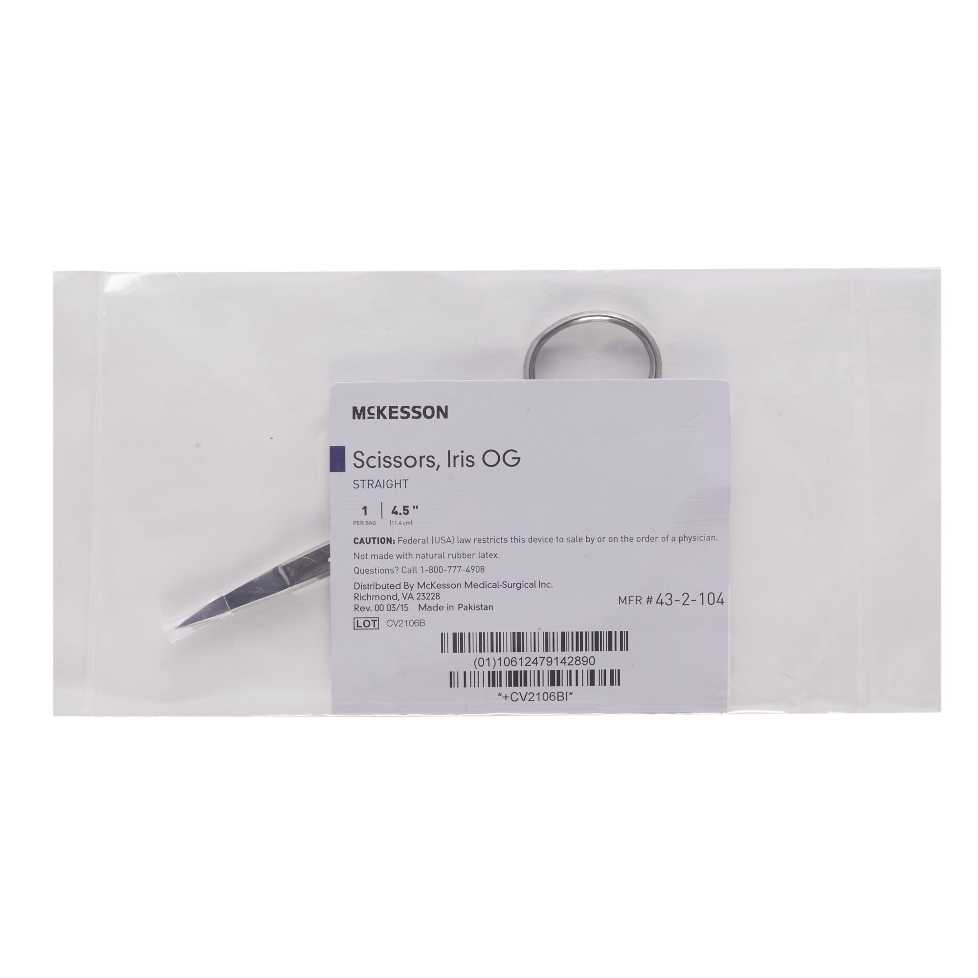 McKesson Brand 43-2-104 - McKesson Iris Scissors - 1/Each
