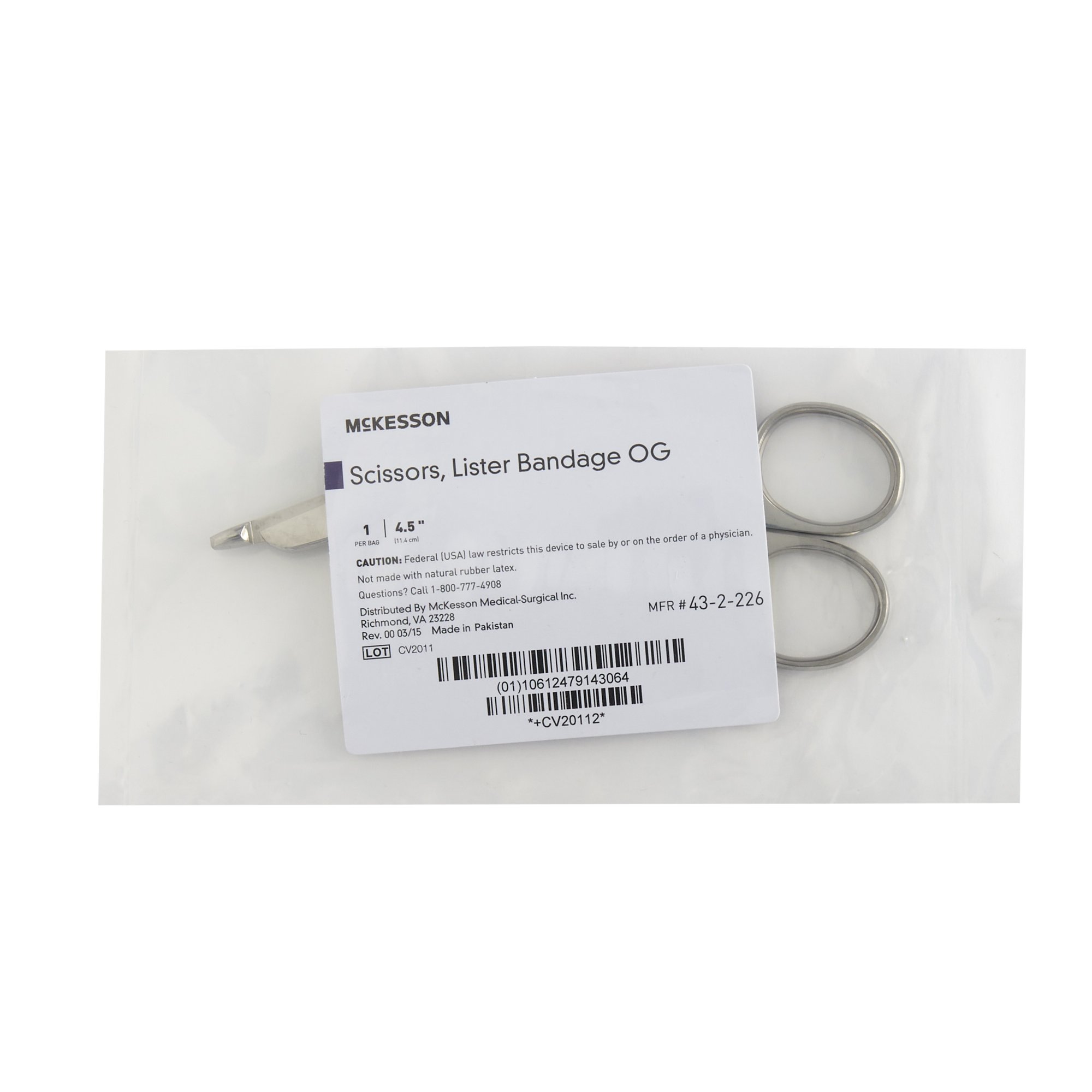 McKesson Brand - 43-2-226 McKesson Lister Bandage Scissors