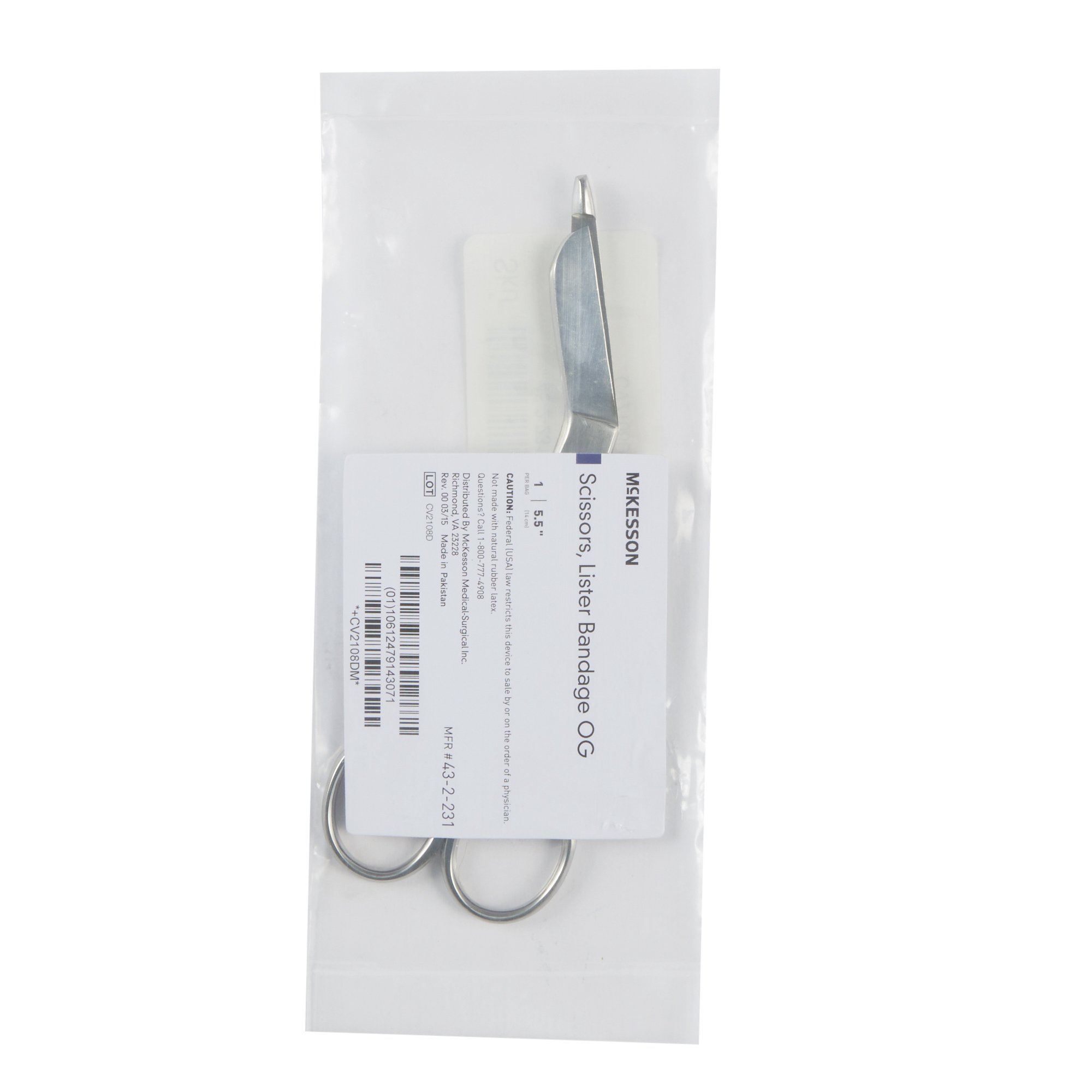 McKesson Brand - 43-2-231 McKesson Lister Bandage Scissors