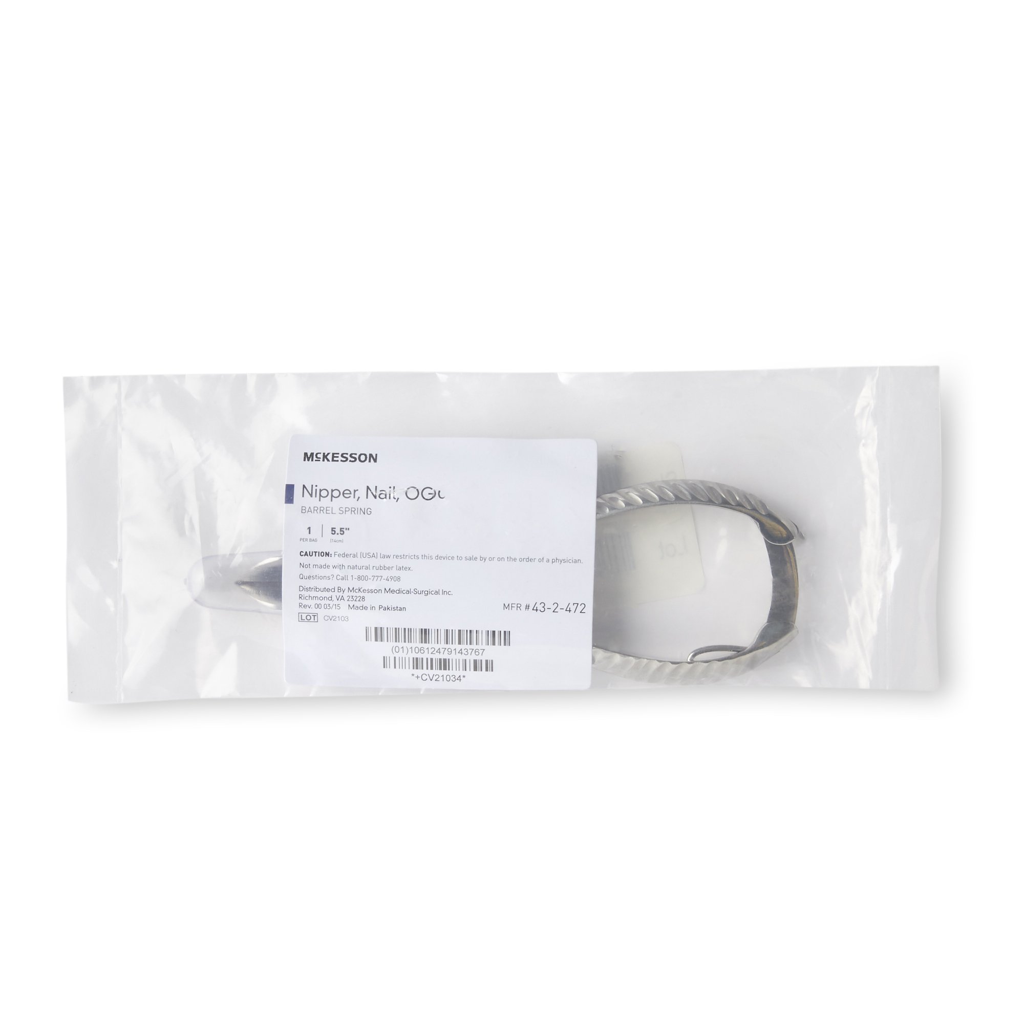 McKesson Brand - 43-2-472 McKesson Nail Nipper