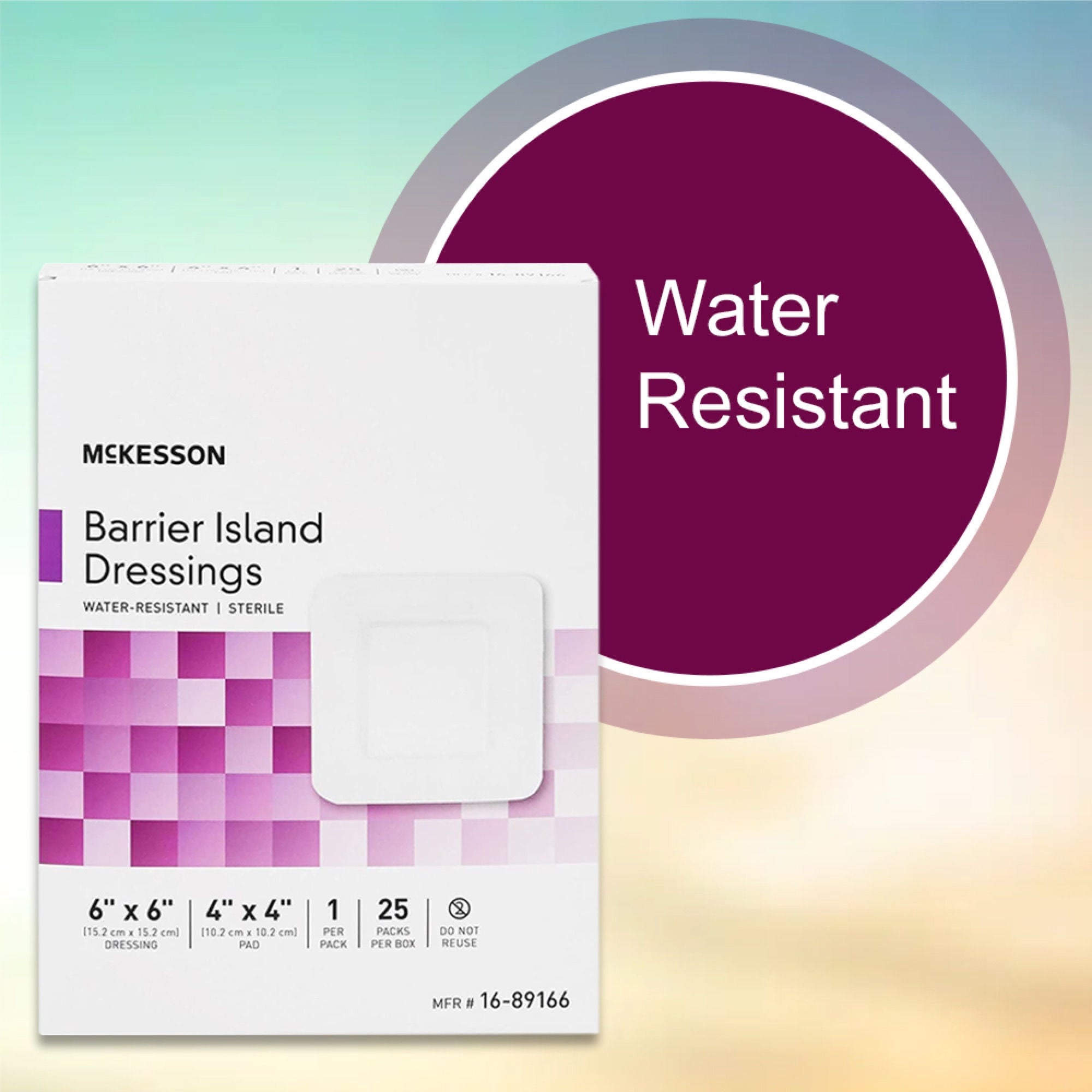 McKesson Brand - 16-89166 McKesson Composite Barrier Island Dressing