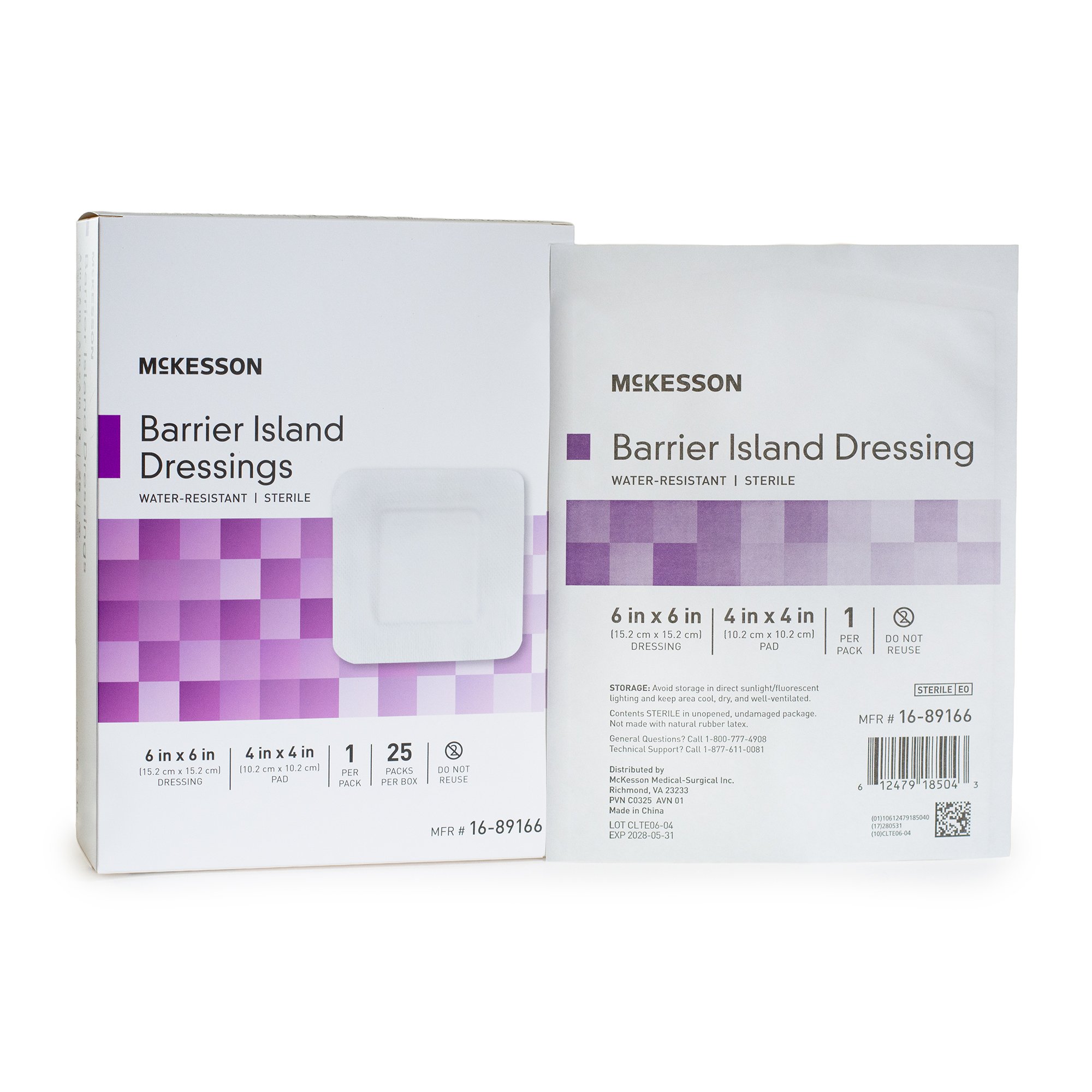 McKesson Brand - 16-89166 McKesson Composite Barrier Island Dressing