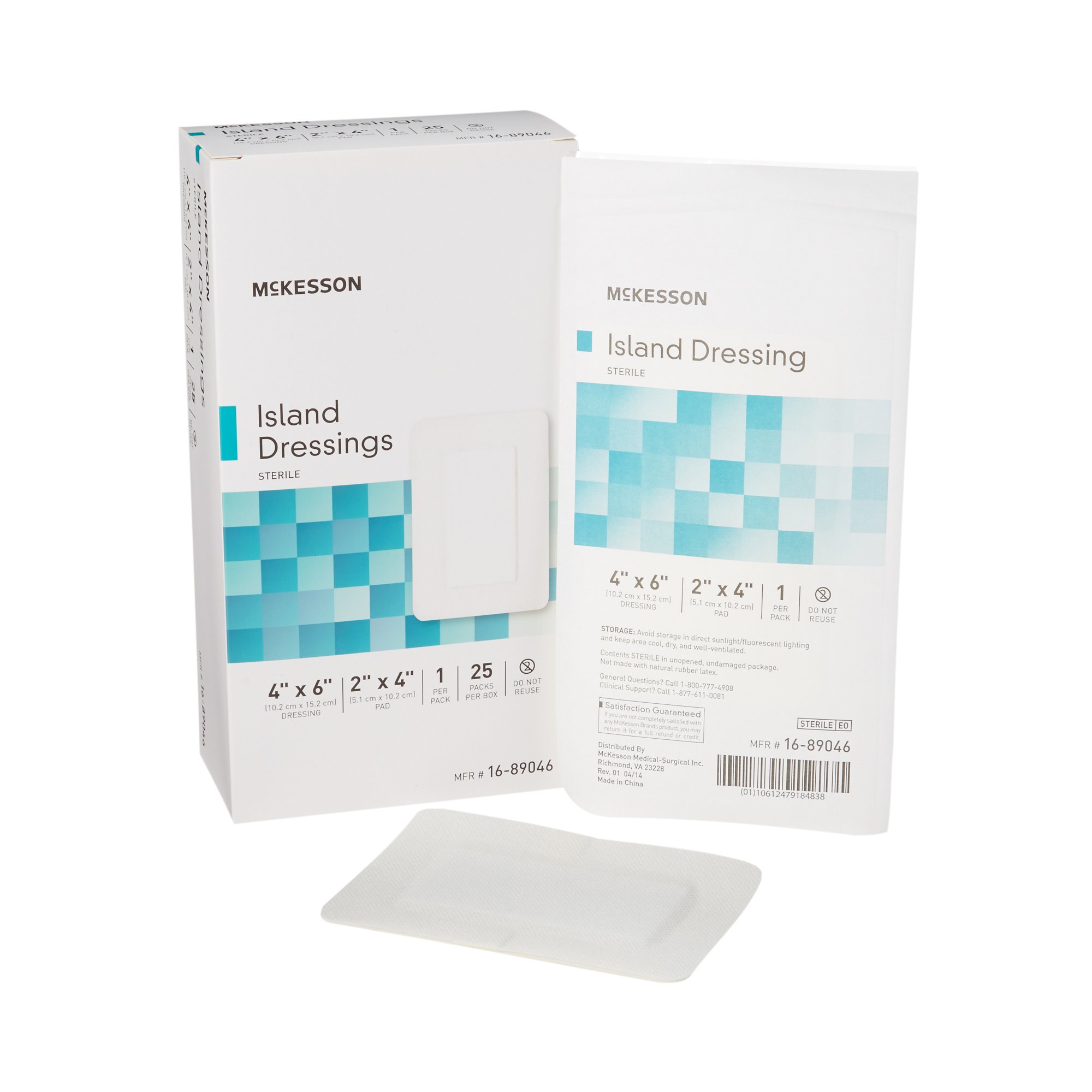 McKesson Brand - 16-89046 McKesson White Adhesive Dressing