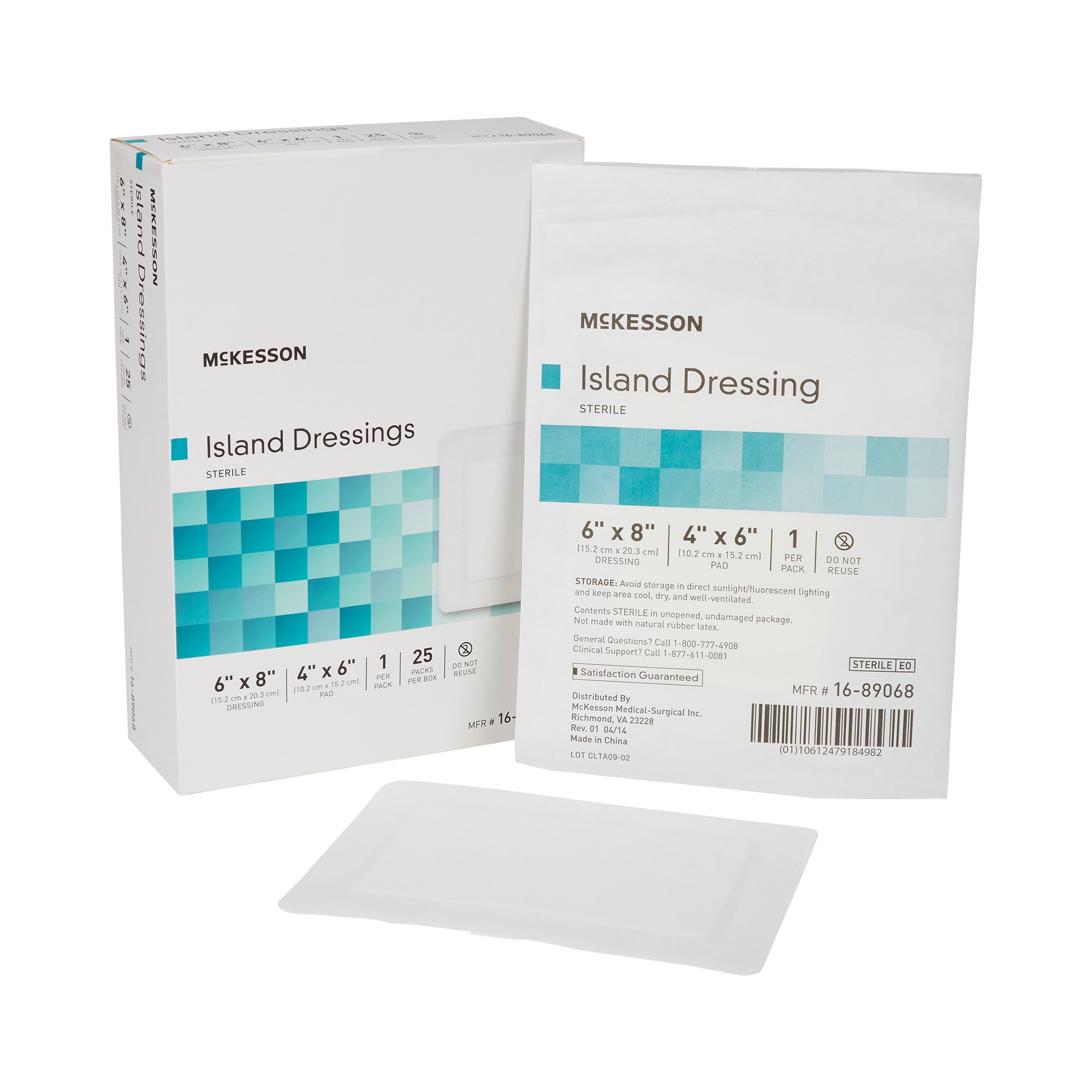 McKesson Brand - 16-89068 McKesson White Adhesive Dressing