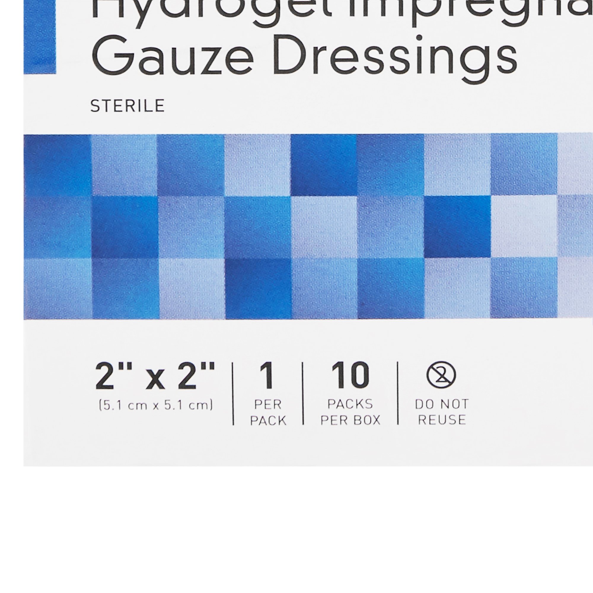 McKesson Brand 61-53022 - McKesson Hydrogel Gauze Dressing, 2 x 2 Inch - 10/Box, 40/Case