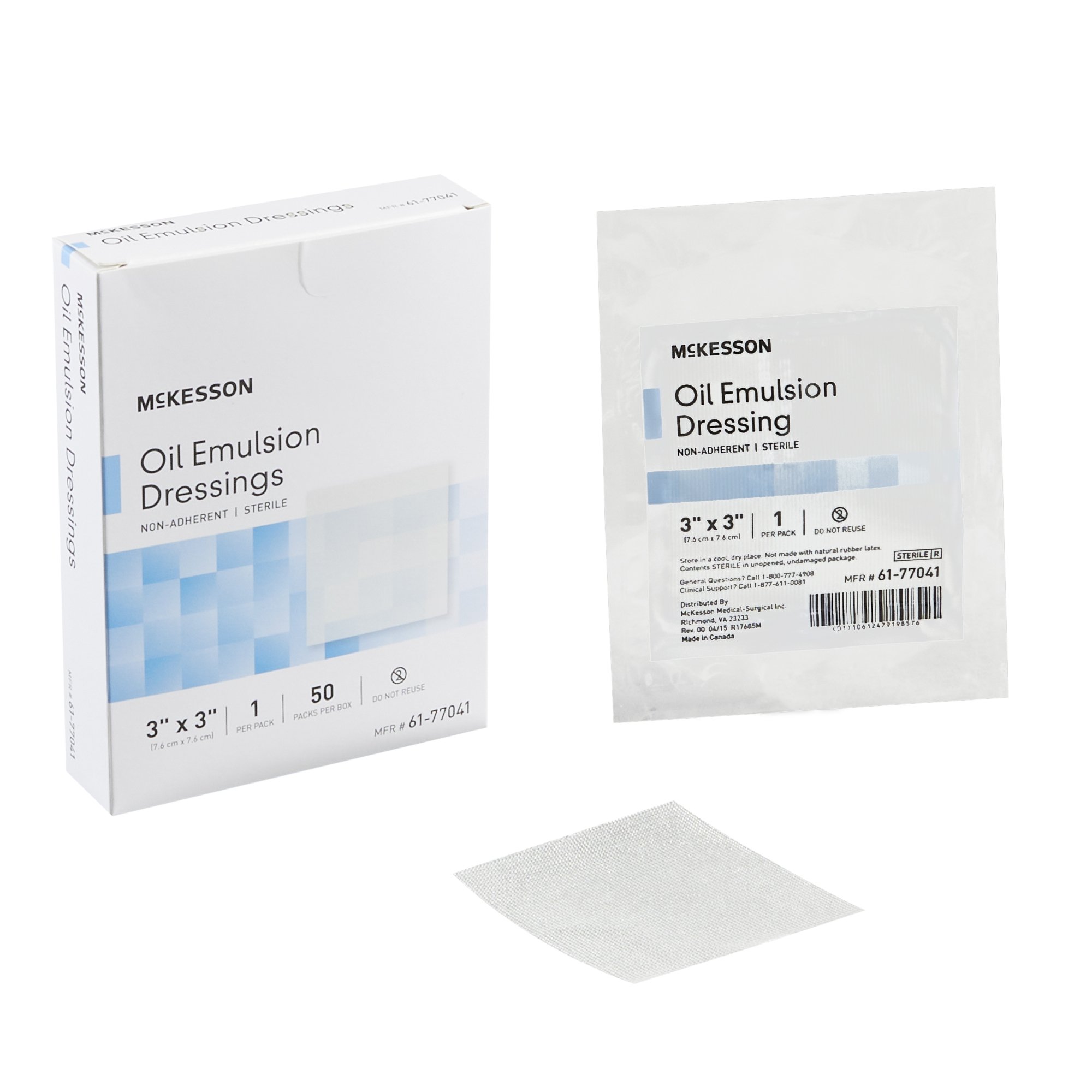 McKesson Brand - 61-77041 McKesson Oil Emulsion Impregnated Dressing