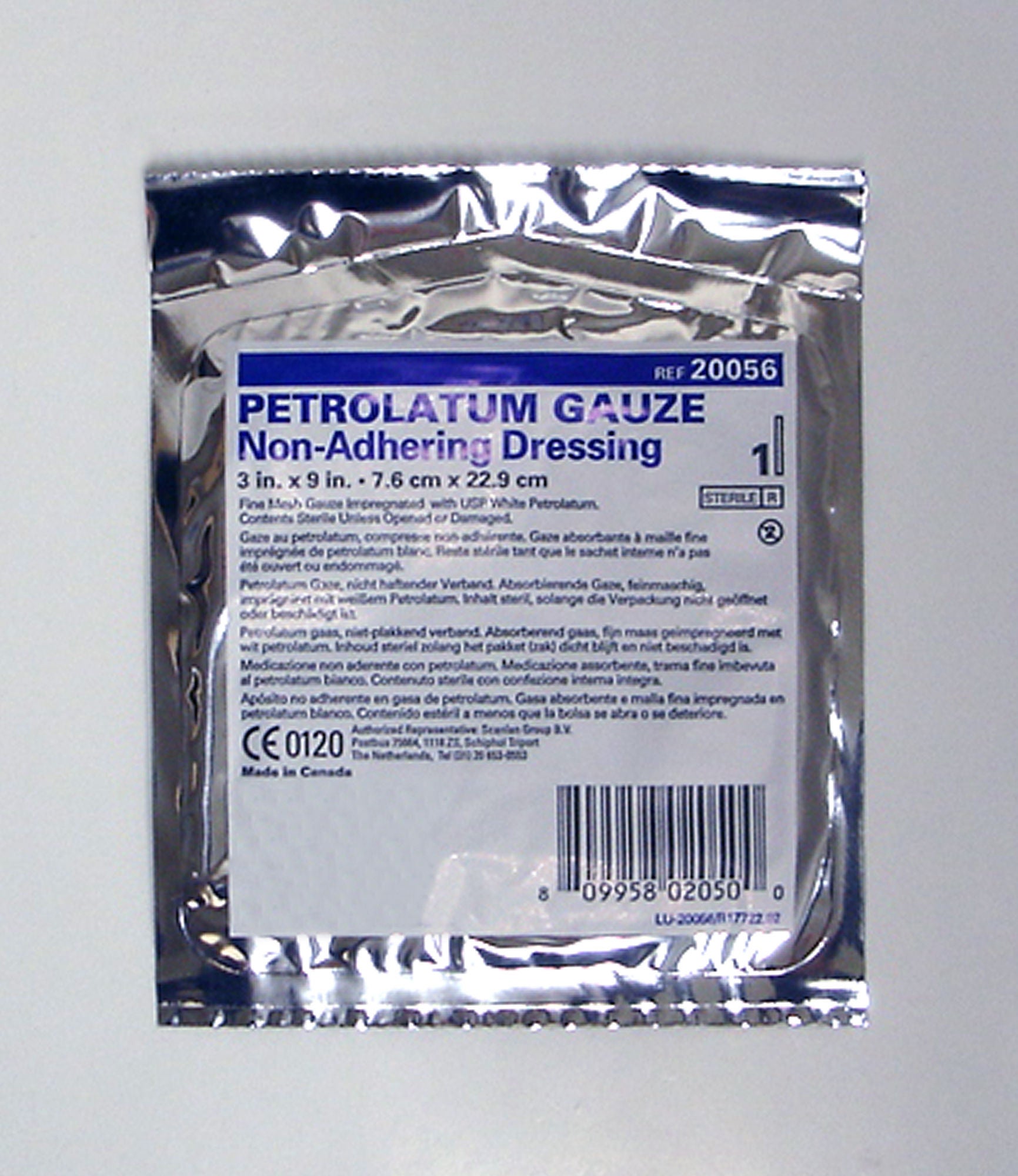 McKesson Brand - 61-77030 Petrolatum Impregnated Dressing McKesson Strip 1 X 8 Inch Sterile