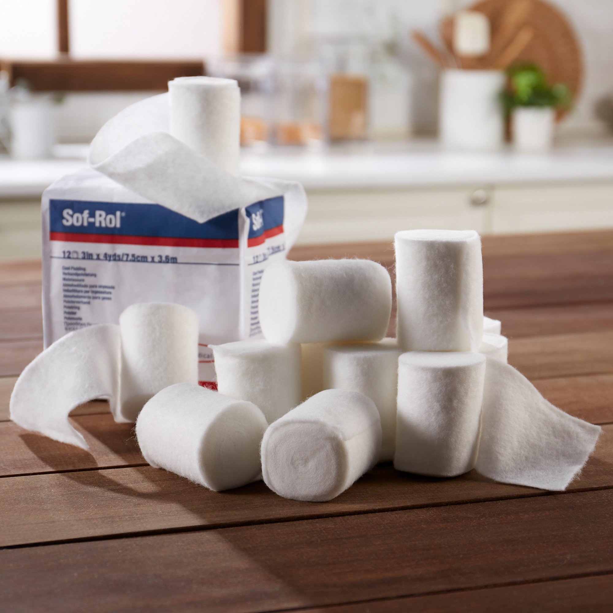 BSN Medical 9033 - Sof-Rol® White Rayon Cast Padding, 3 Inch x 4 Yard - 1/Each, 12/Bag, 72/Case
