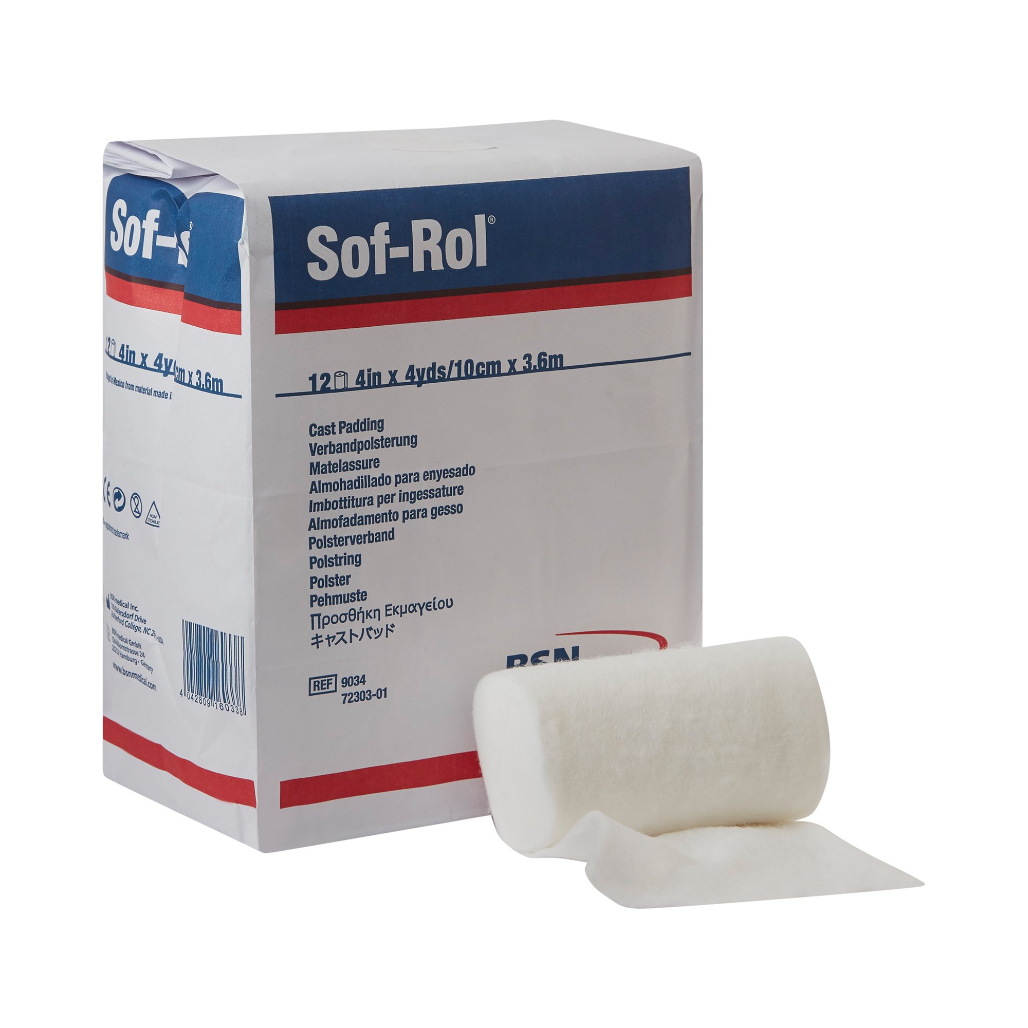 BSN Medical - 9034 Sof-Rol® White Rayon Undercast Cast Padding
