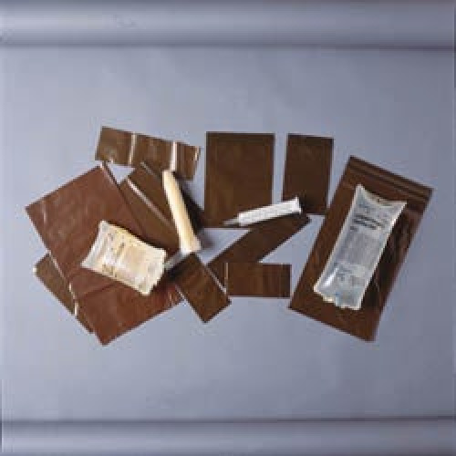 ASP Global LLC - Q203 Reclosable UV Protection Bag 6 X 8 Inch Plastic Amber Zipper Closure