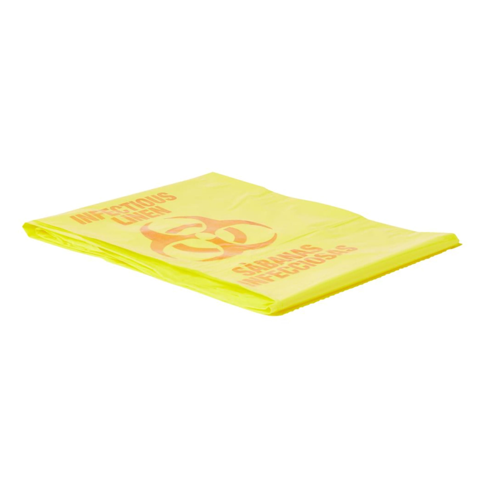 Medline - NON024046 Infectious Linen Bag Medline Biohazard Symbol / Infectious Linen Yellow 40 X 46 Inch