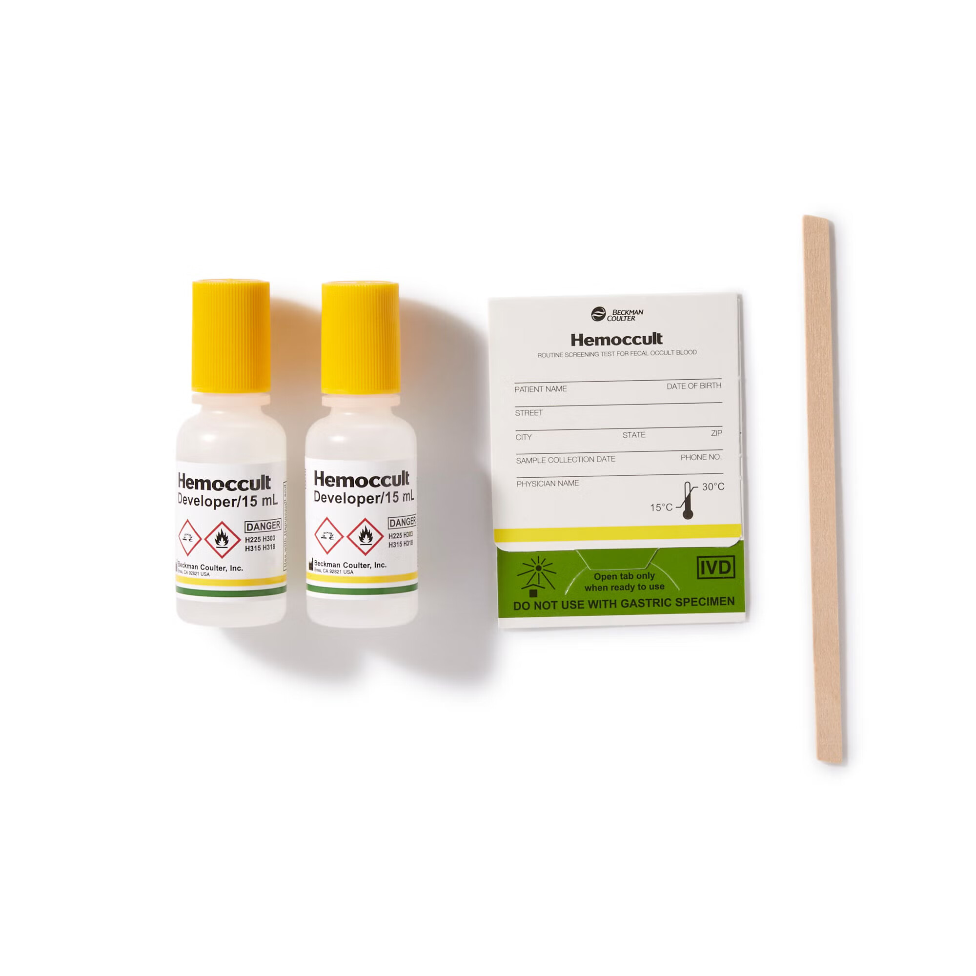 Hemocue - 60151A Cancer Screening Test Kit Hemoccult® Single Slides Fecal Occult Blood Test (FOBT) 100 Tests CLIA Waived