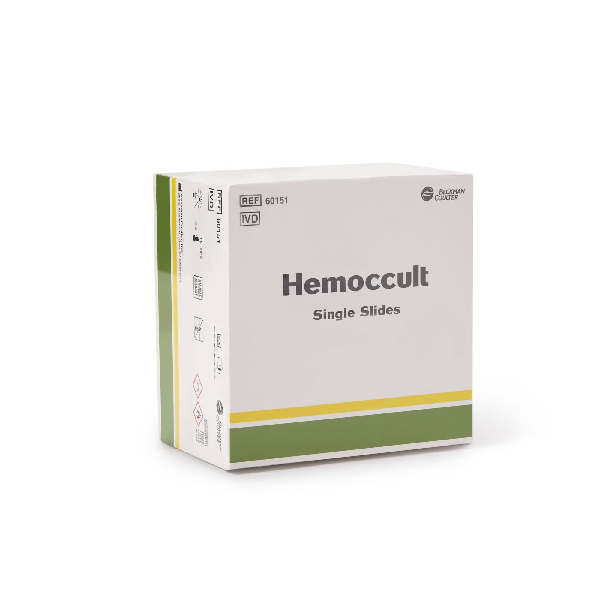 Hemocue - 60151A Cancer Screening Test Kit Hemoccult® Single Slides Fecal Occult Blood Test (FOBT) 100 Tests CLIA Waived