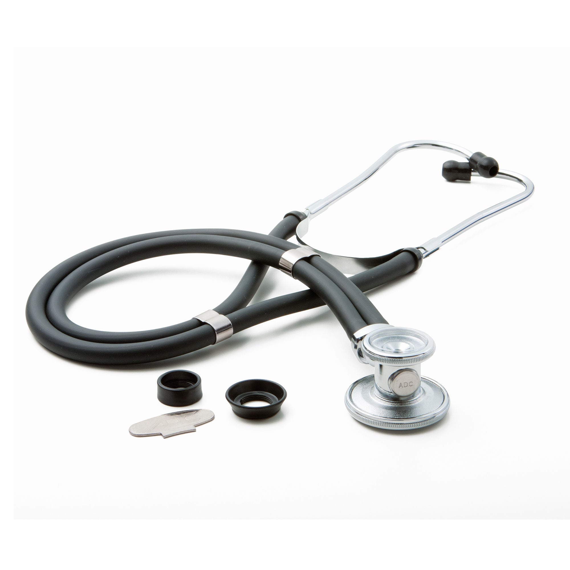 American Diagnostic Corp - 788-641-11ABK Reusable Aneroid / Stethoscope Set Pro's Combo III™ 23 to 33 cm Adult Cuff Dual Head Sprague Stethoscope Palm Aneroid