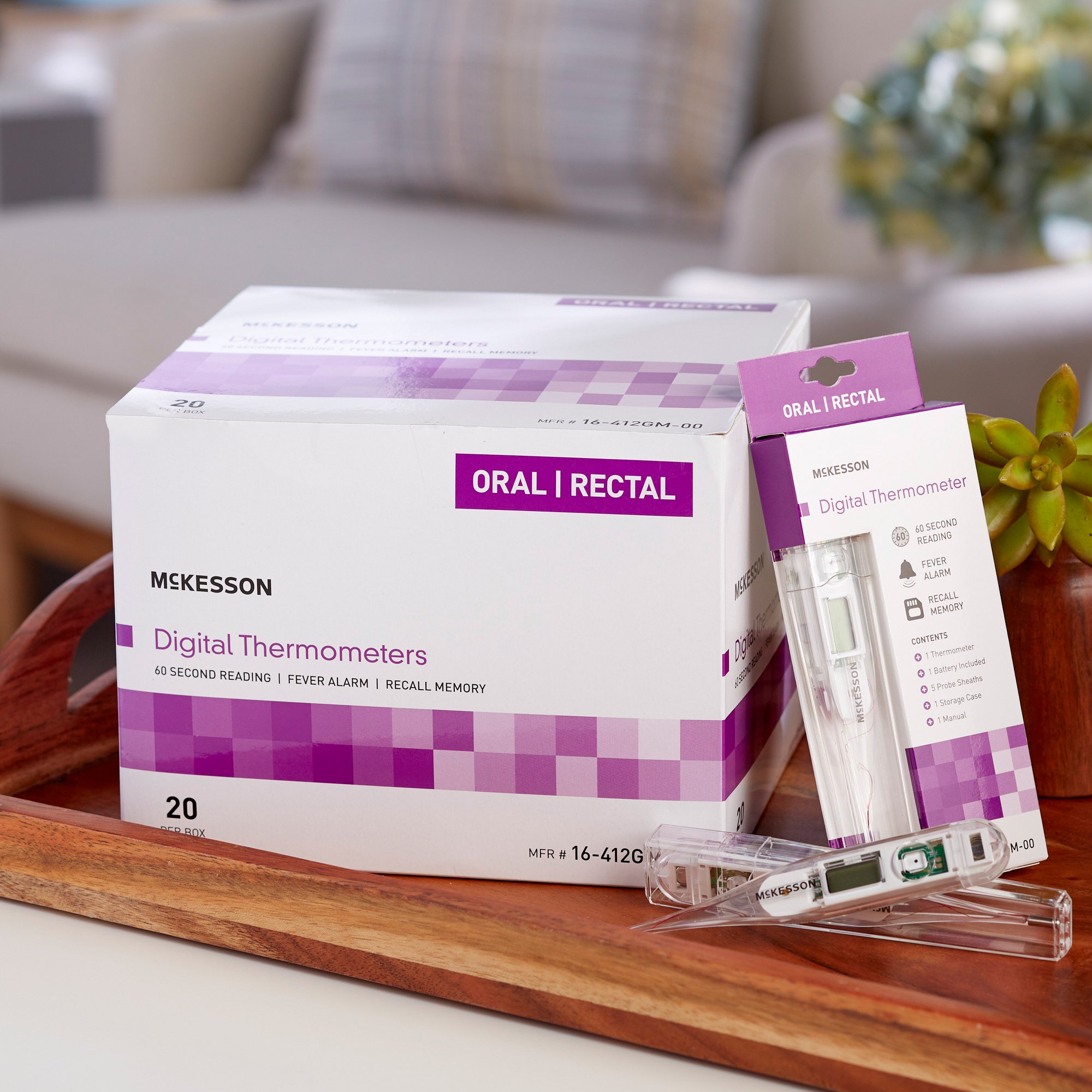 McKesson Brand 16-412GM-00 - McKesson Digital Stick Thermometer - 1/Each, 20/Box