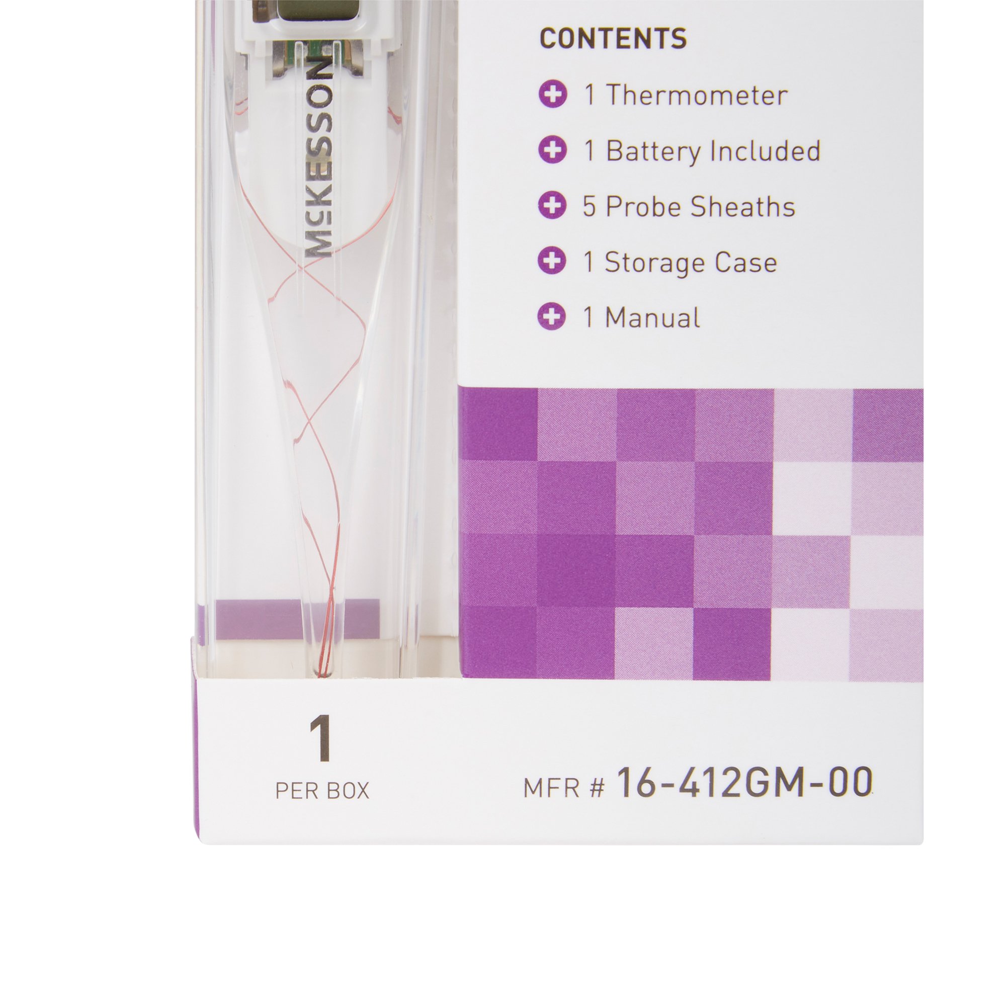 McKesson Brand 16-412GM-00 - McKesson Digital Stick Thermometer - 1/Each, 20/Box