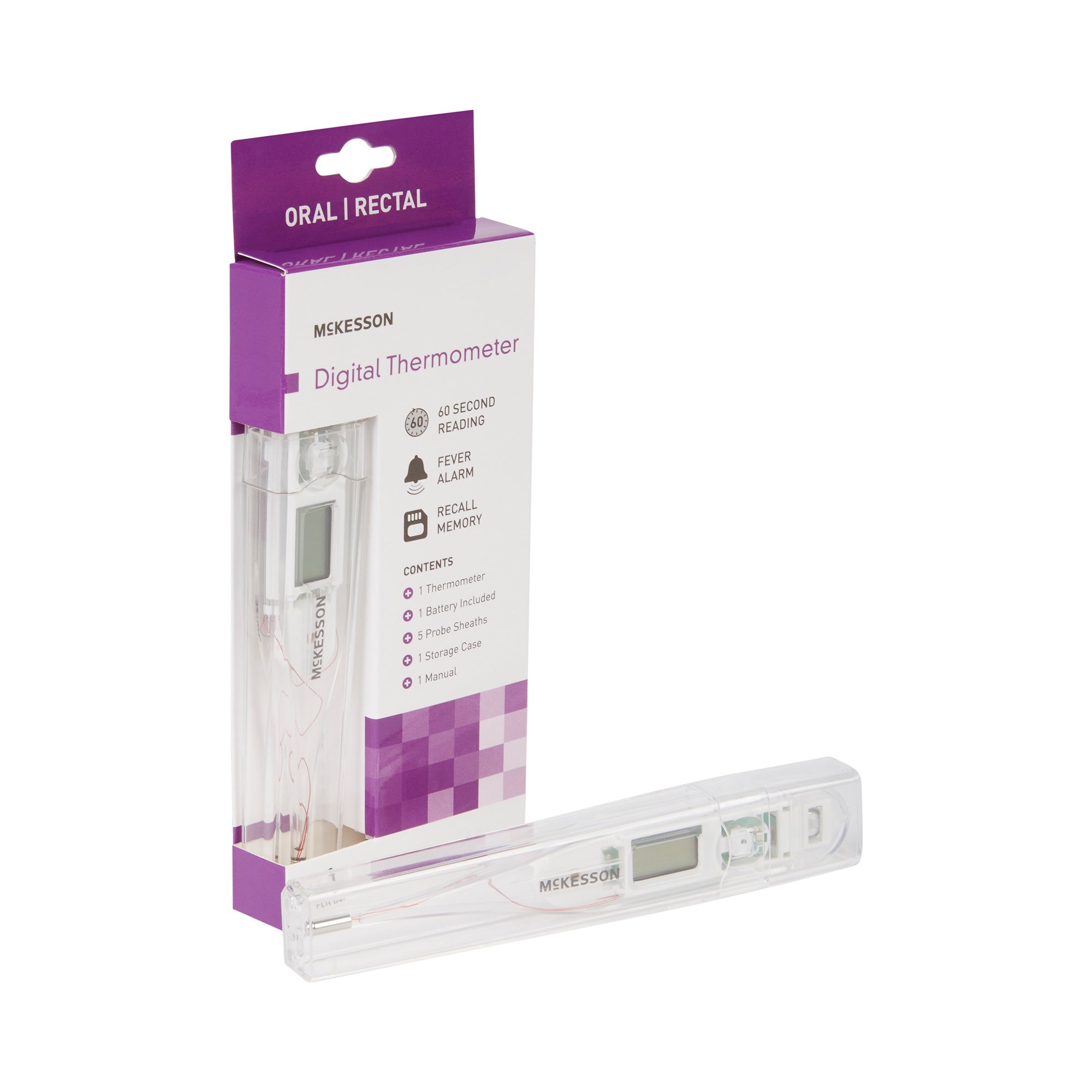 McKesson Brand - 16-412GM-00 McKesson Digital Stick Thermometer