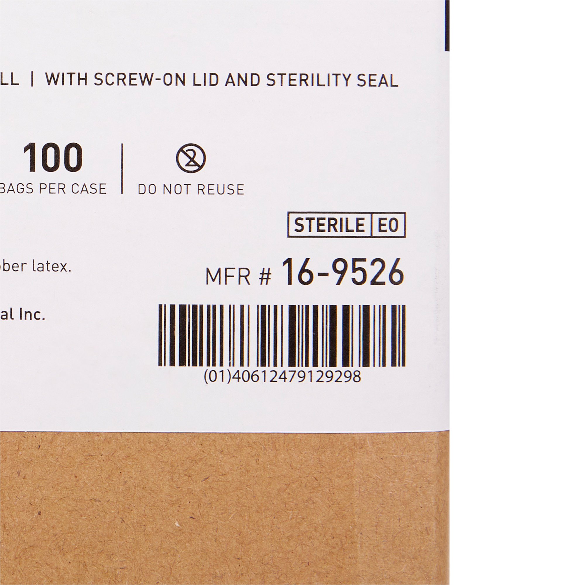 McKesson Brand 16-9526 - McKesson Specimen Container, 120 mL - 1/Each, 100/Case