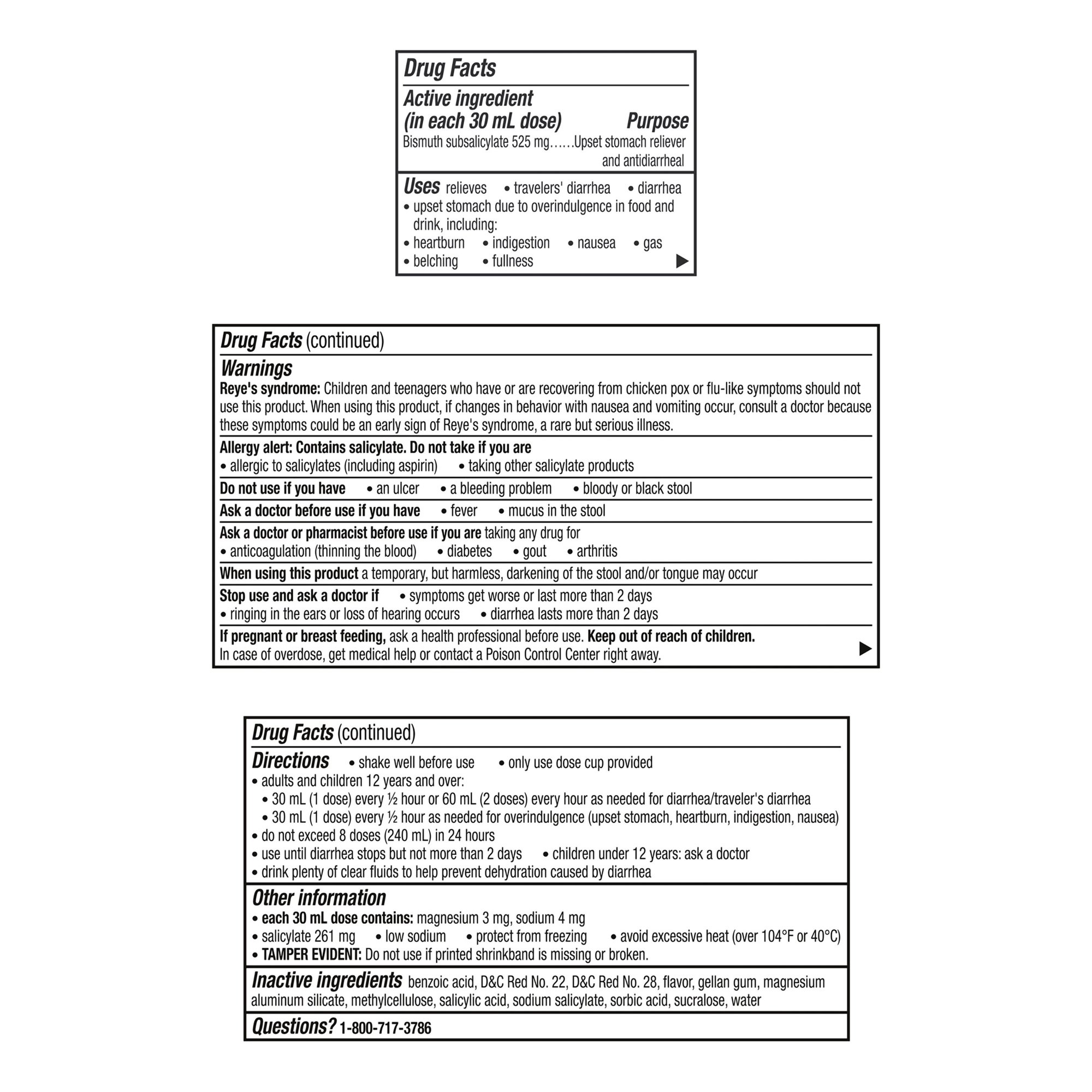 Procter & Gamble 37000003201 - Pepto Bismol® Bismuth Subsalicylate Liquid - 1/Each