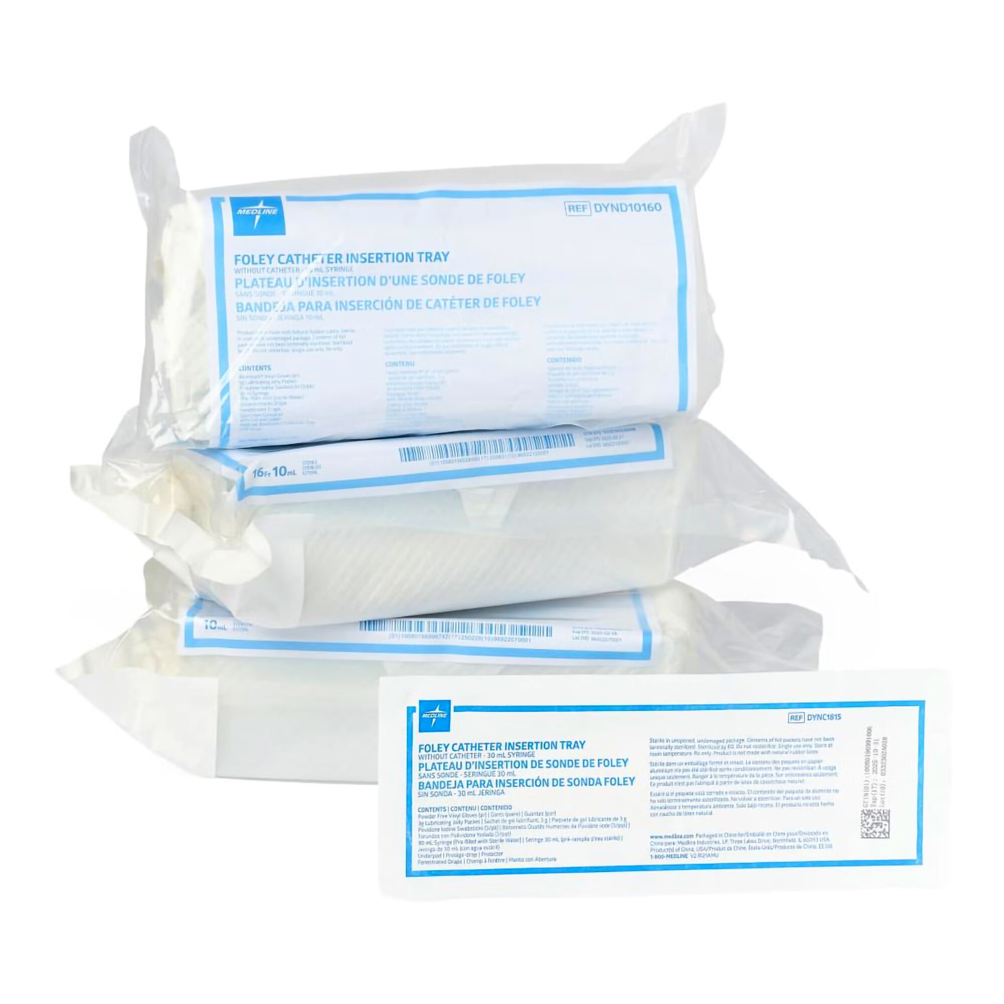 Medline - DYNC1815 Catheter Insertion Tray Medline Foley Without Catheter