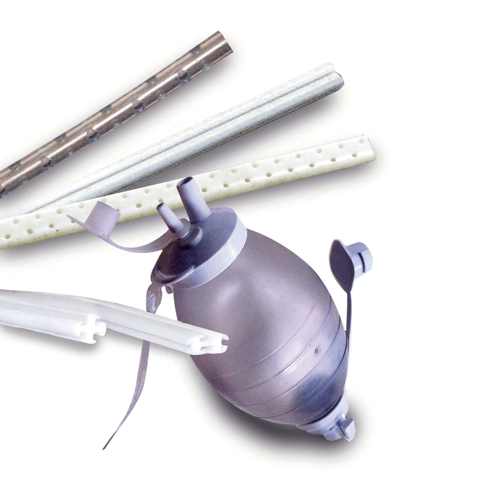McKesson Brand - 322211 Wound Drain Tube S-Vac® Full Fluted Type Without Attachment 4 Channel Type 7 Fr. Size Sterile