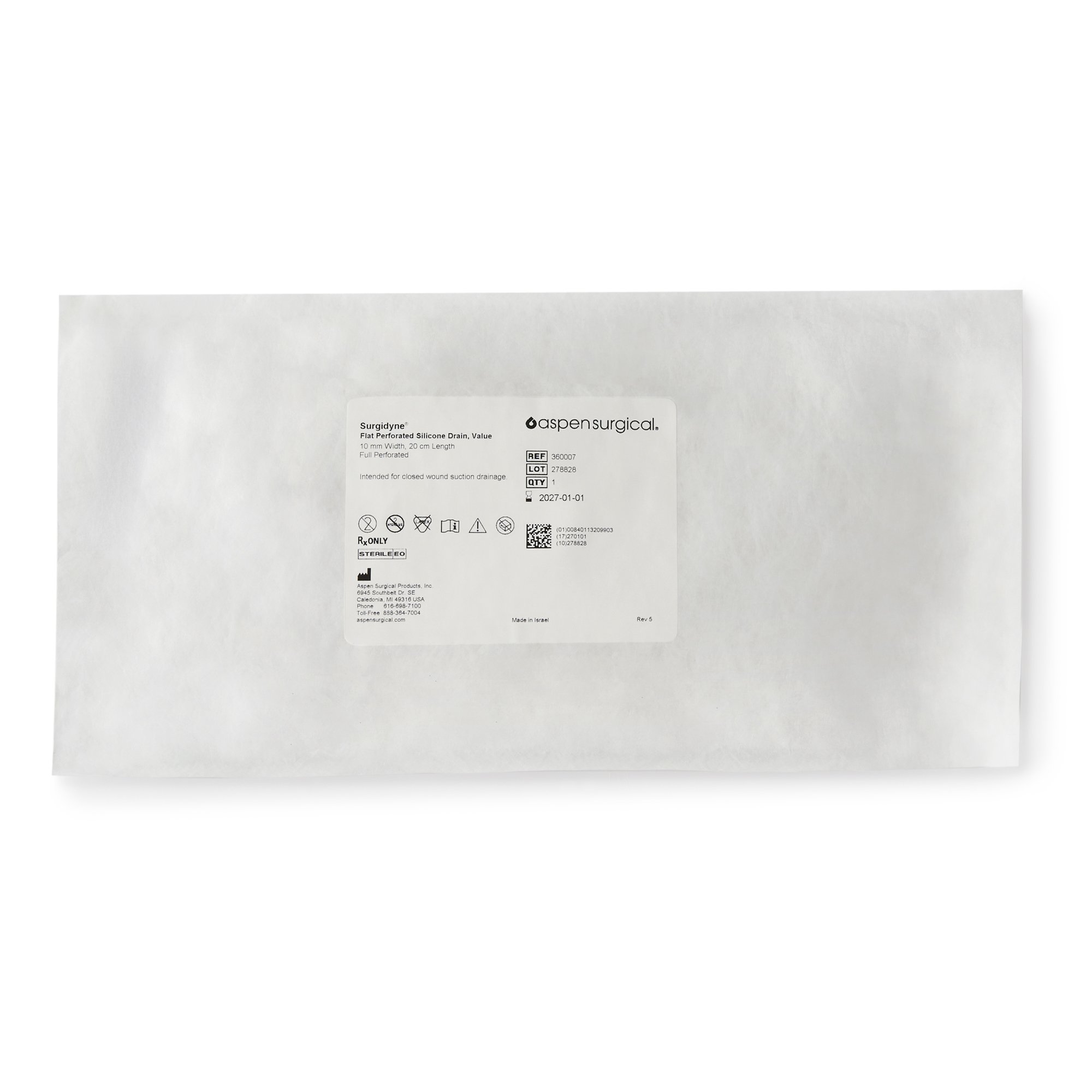 McKesson Brand 360005 - McKesson Wound Drain Tube, 10 Fr., 20-centimeter Length - 1/Each, 10/Case