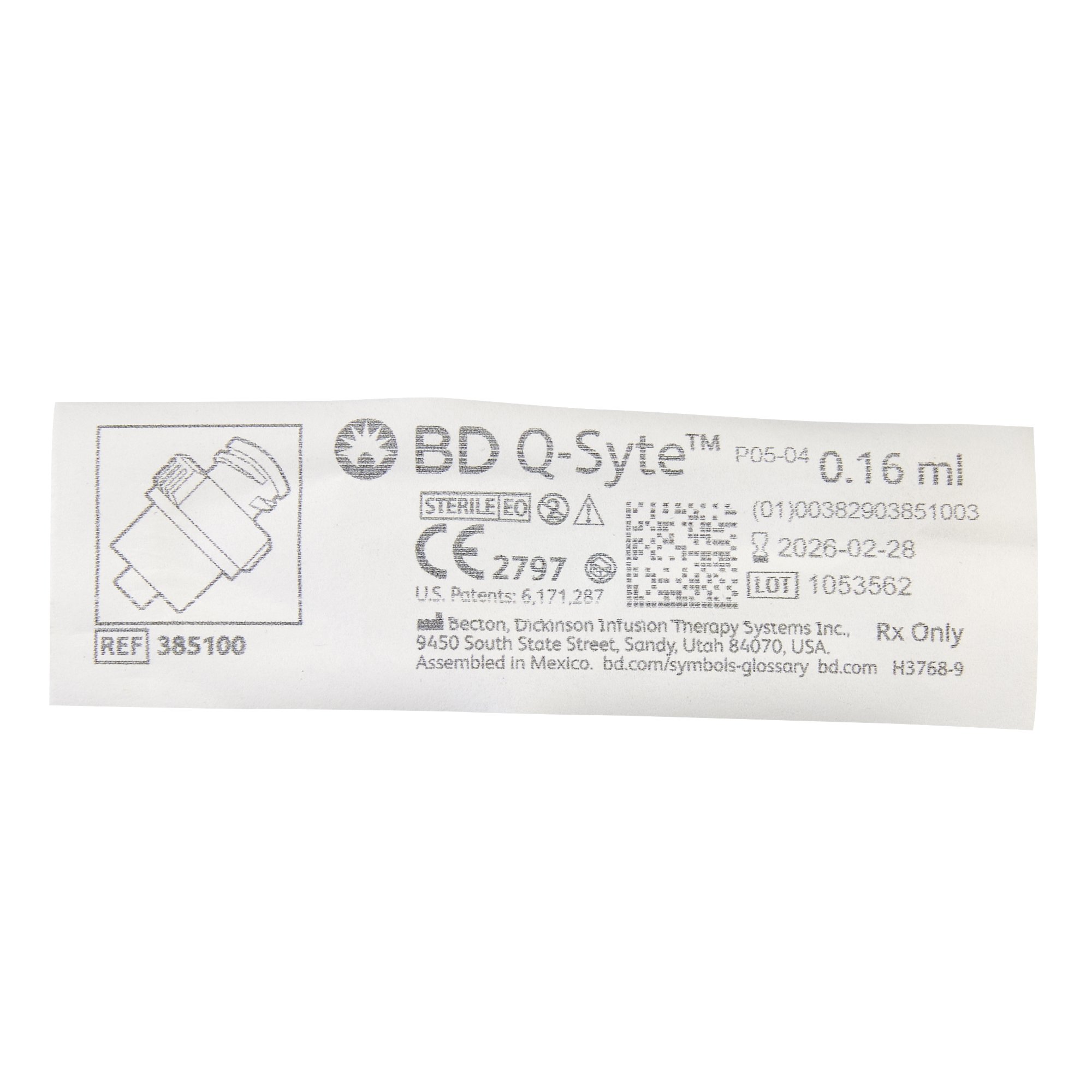 BD - 385100 Q-Syte* Luer Access Split-Septum