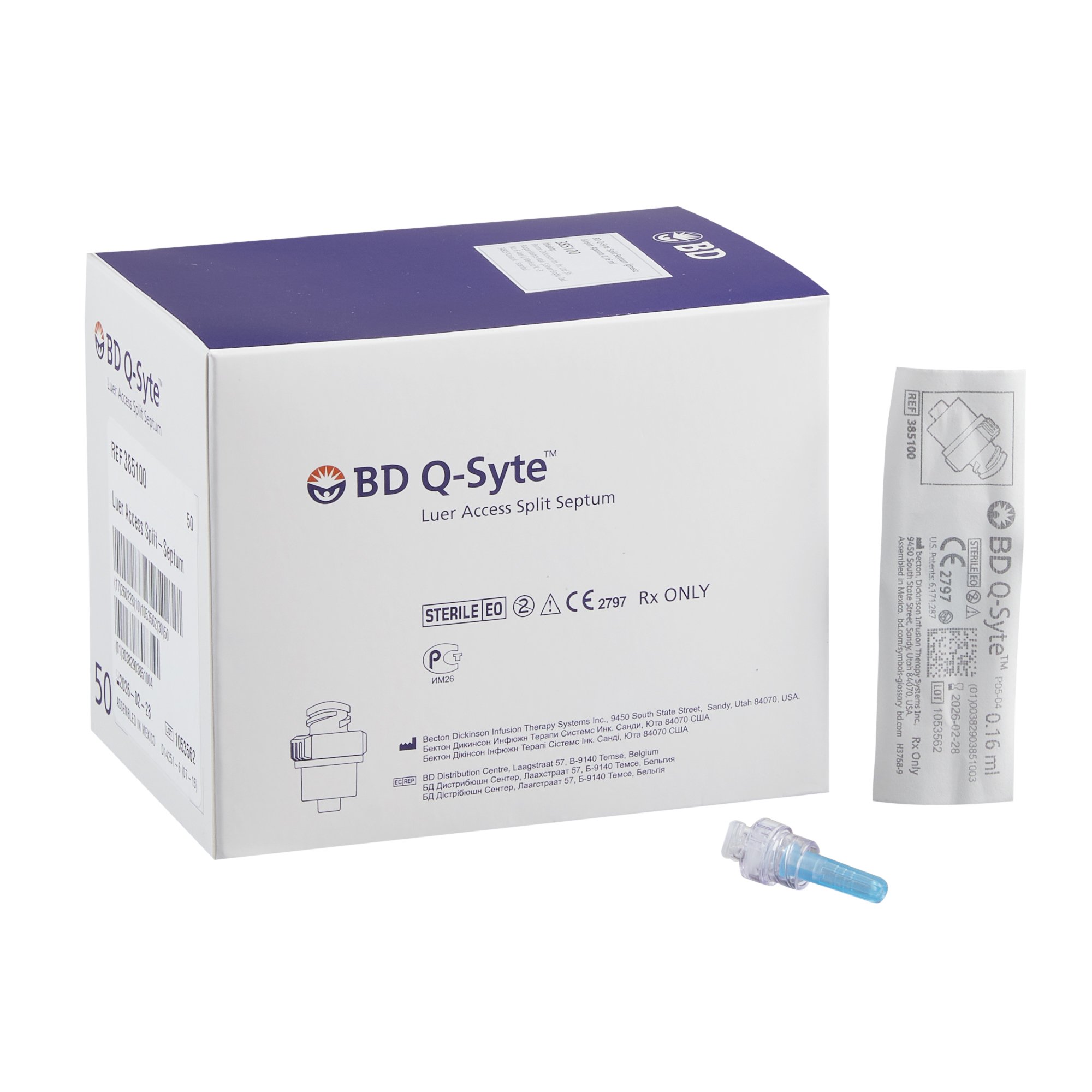 BD - 385100 Q-Syte* Luer Access Split-Septum