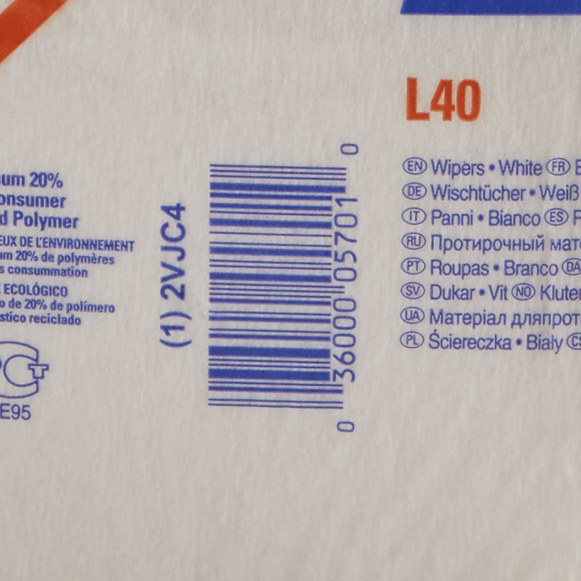 Kimberly Clark 05701 - WypAll® L40 Towels - 1/Each, 56/Pack, 1008/Case