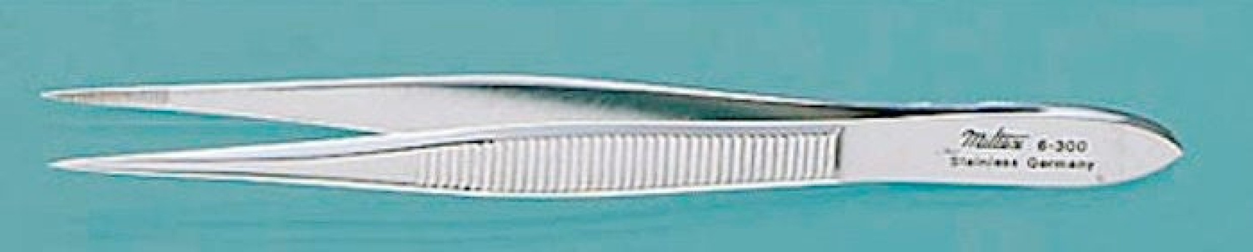Integra Lifesciences - EG6-300 Splinter Forceps Miltex® Economy Grade Howard 3-1/2 Inch Length Floor / Office Grade Pakistani Stainless Steel NonSterile NonLocking Thumb Handle Straight Serrated Tips