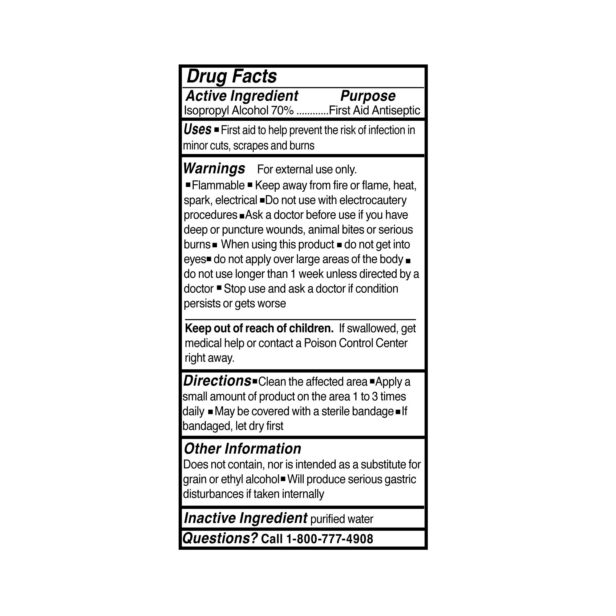McKesson Brand - 23-D0022 McKesson Isopropyl Alcohol Antiseptic