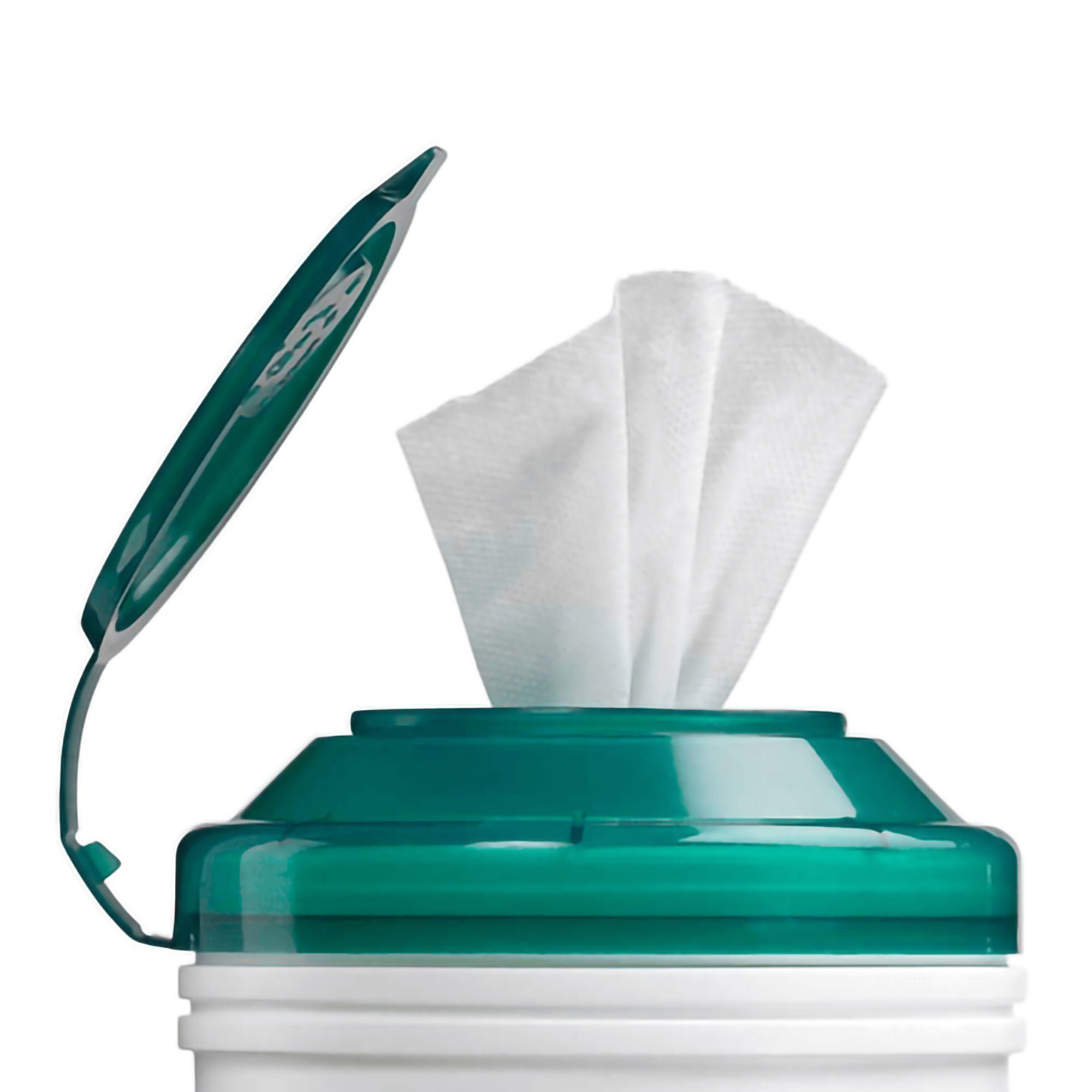 Professional Disposables - Q85484 Surface Disinfectant Sani-Cloth® HB Premoistened Quaternary Based Manual Pull Wipe 65 Count Canister Ammonia Scent NonSterile
