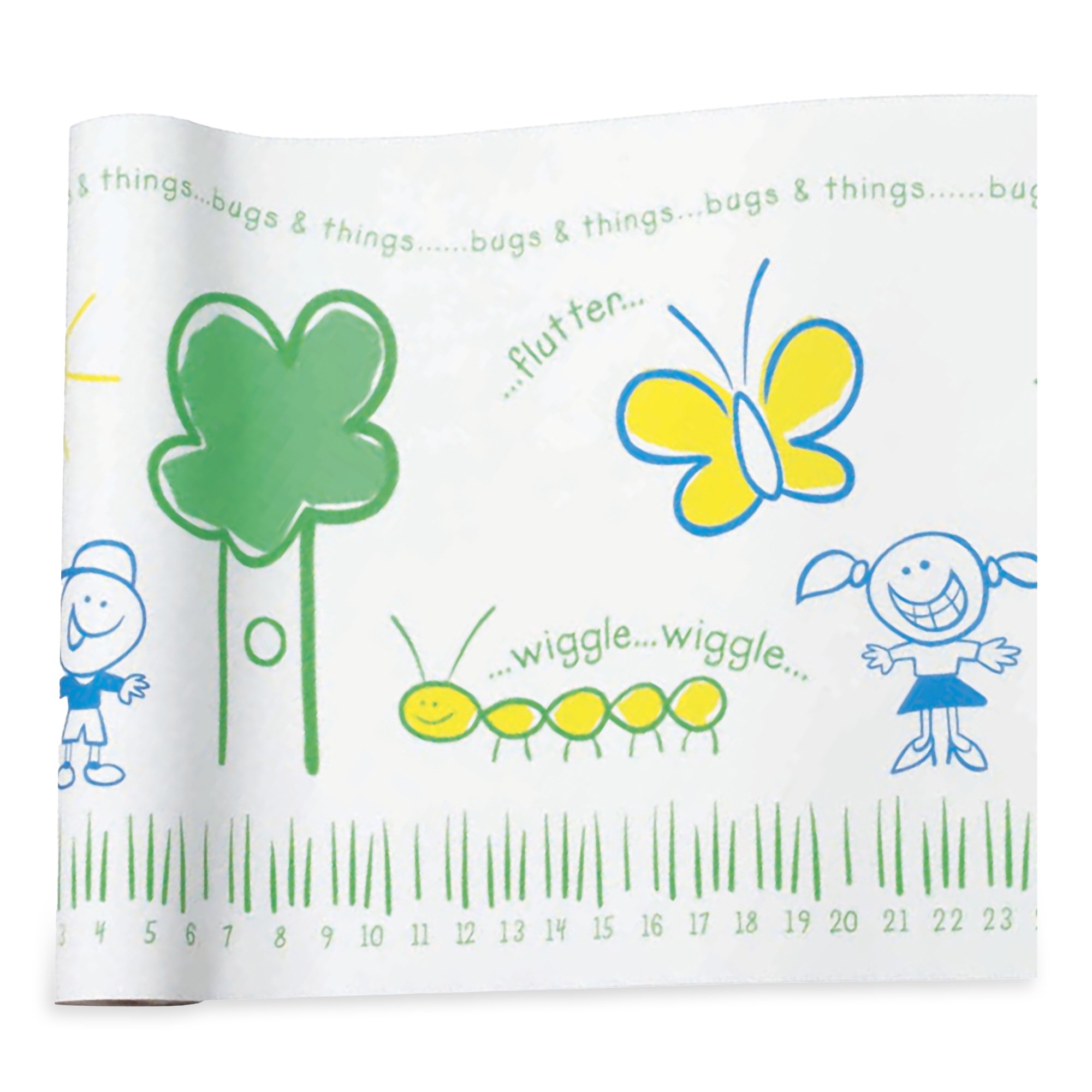 McKesson Brand 18-981521 - McKesson Smooth Table Paper, 21 Inch x 75 Yard, Print (Bugs and Things) - 6/Case
